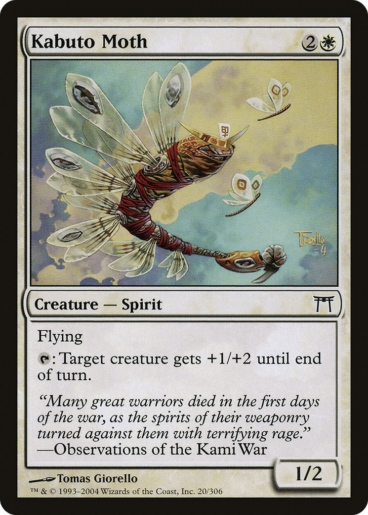 Kabuto Moth — Champions of Kamigawa — Magic: The Gathering