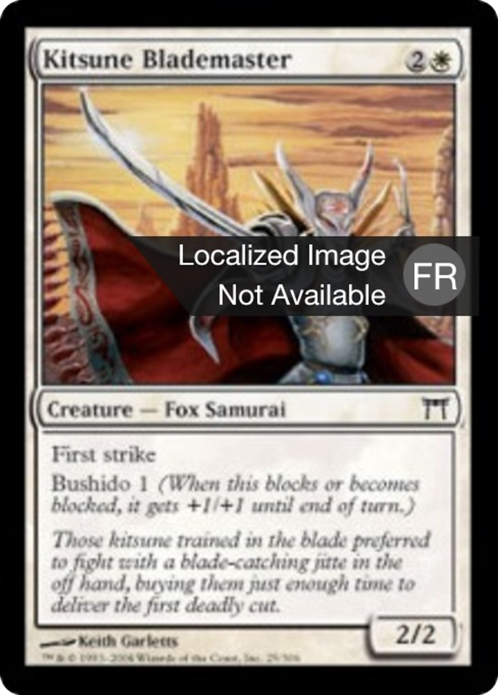 Maître d'épée kitsune — Champions of Kamigawa — Magic: The Gathering