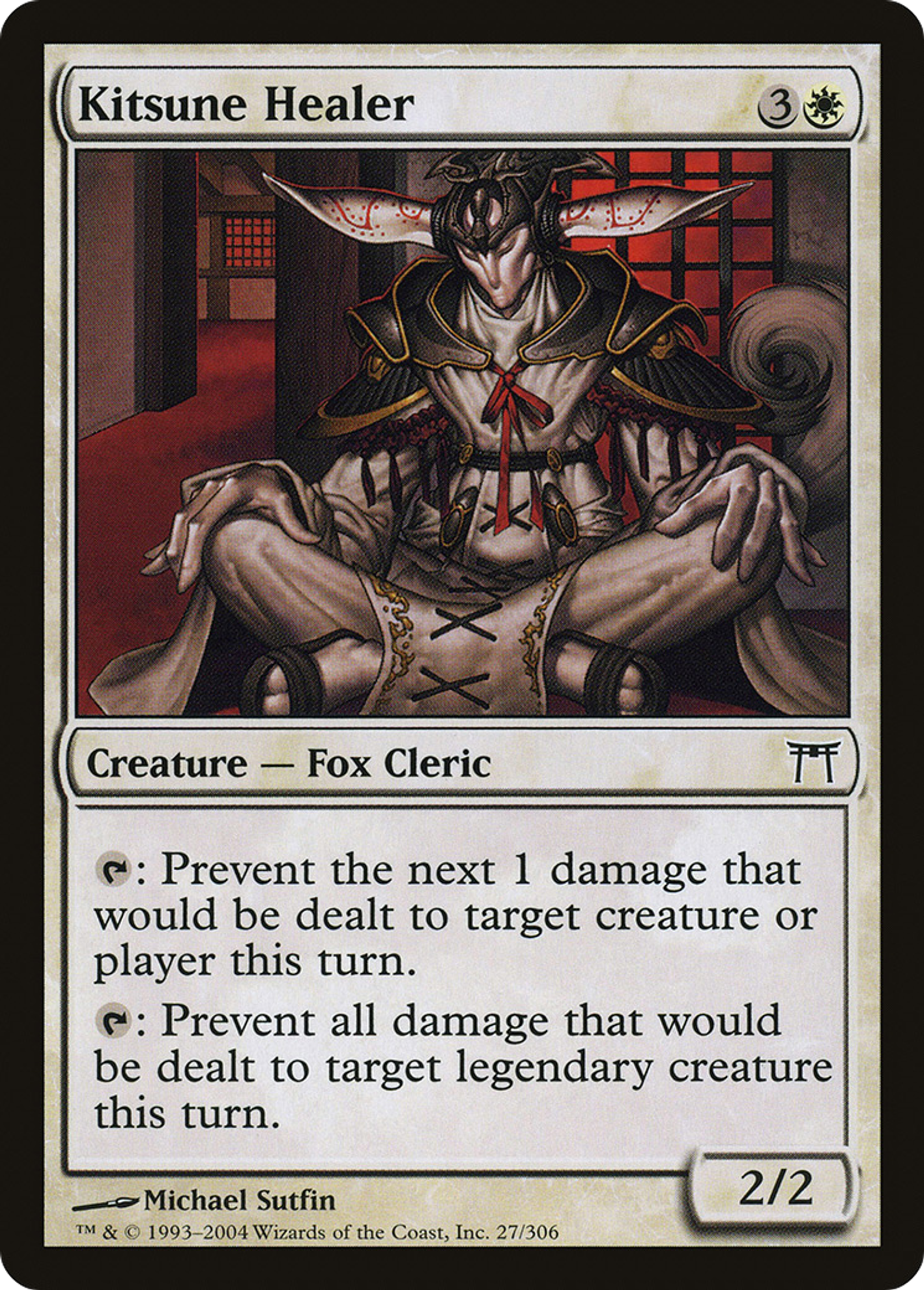 Guérisseur kitsune — Champions of Kamigawa — Magic: The Gathering