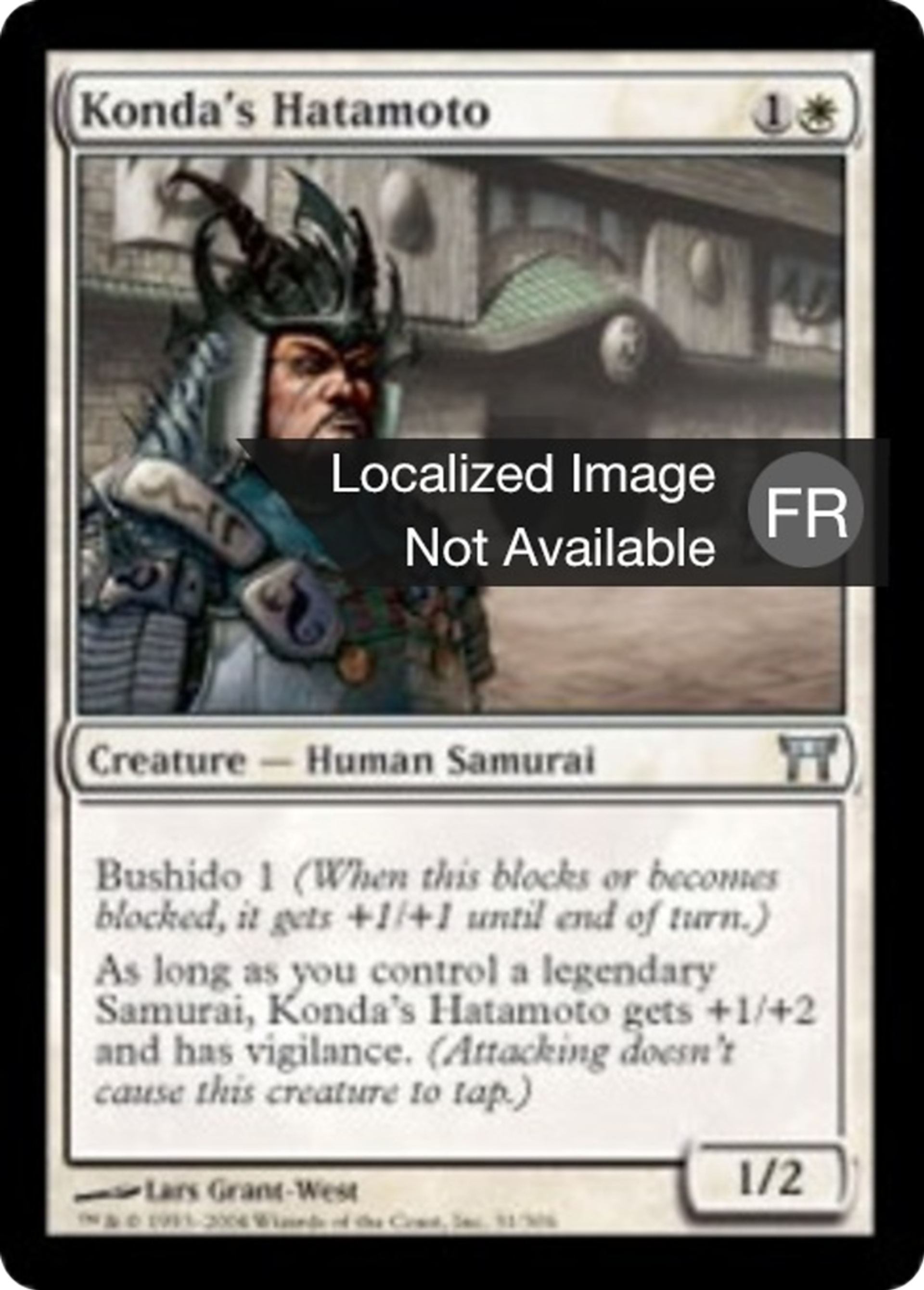 Hatamoto de Konda — Champions of Kamigawa — Magic: The Gathering
