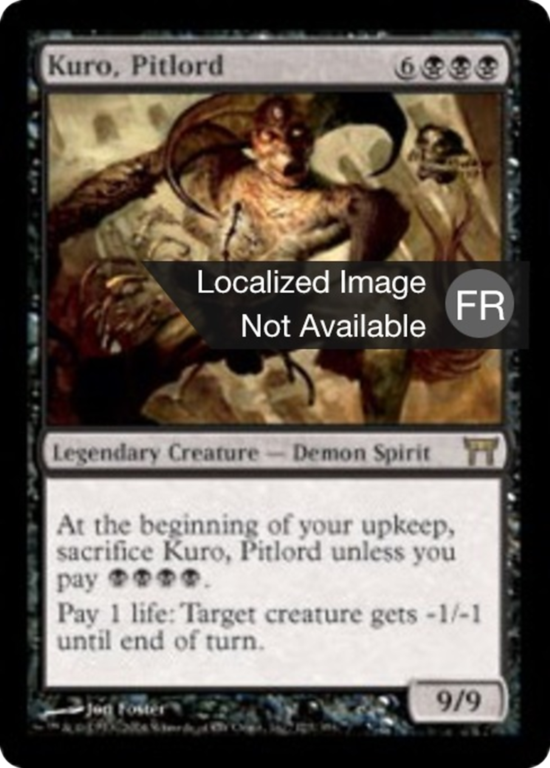 Kuro, seigneur des fosses — Champions of Kamigawa — Magic: The Gathering