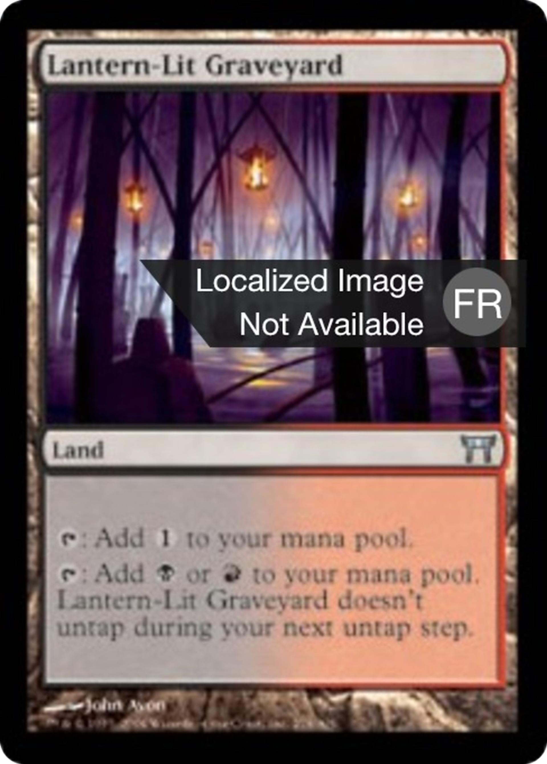 Cimetière aux lanternes — Champions of Kamigawa — Magic: The Gathering