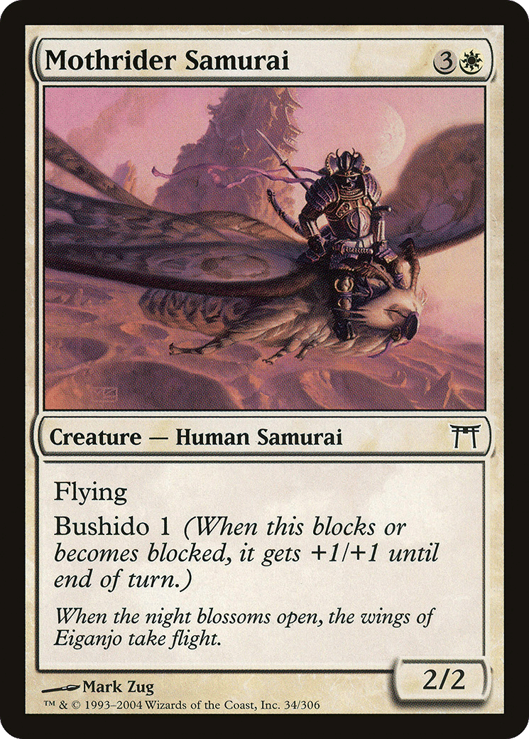 Mothrider Samurai — Champions of Kamigawa — Magic: The Gathering