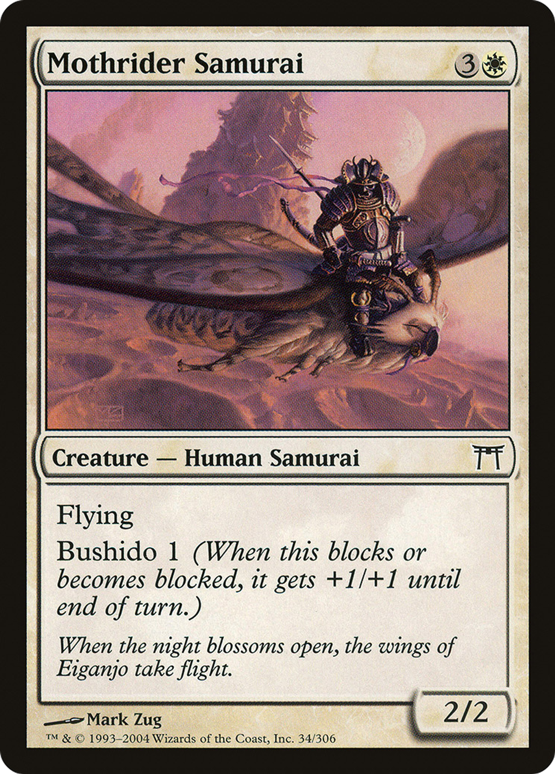 Samouraï chevauche-phalène — Champions of Kamigawa — Magic: The Gathering