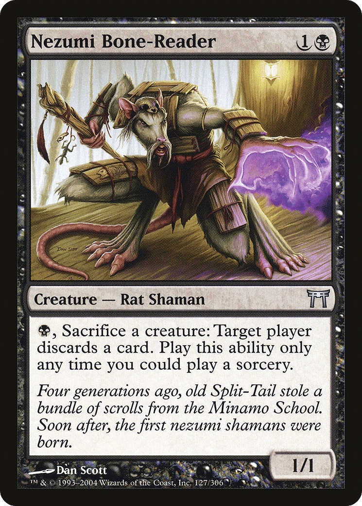 Nezumi Bone-Reader — Champions of Kamigawa — Magic: The Gathering