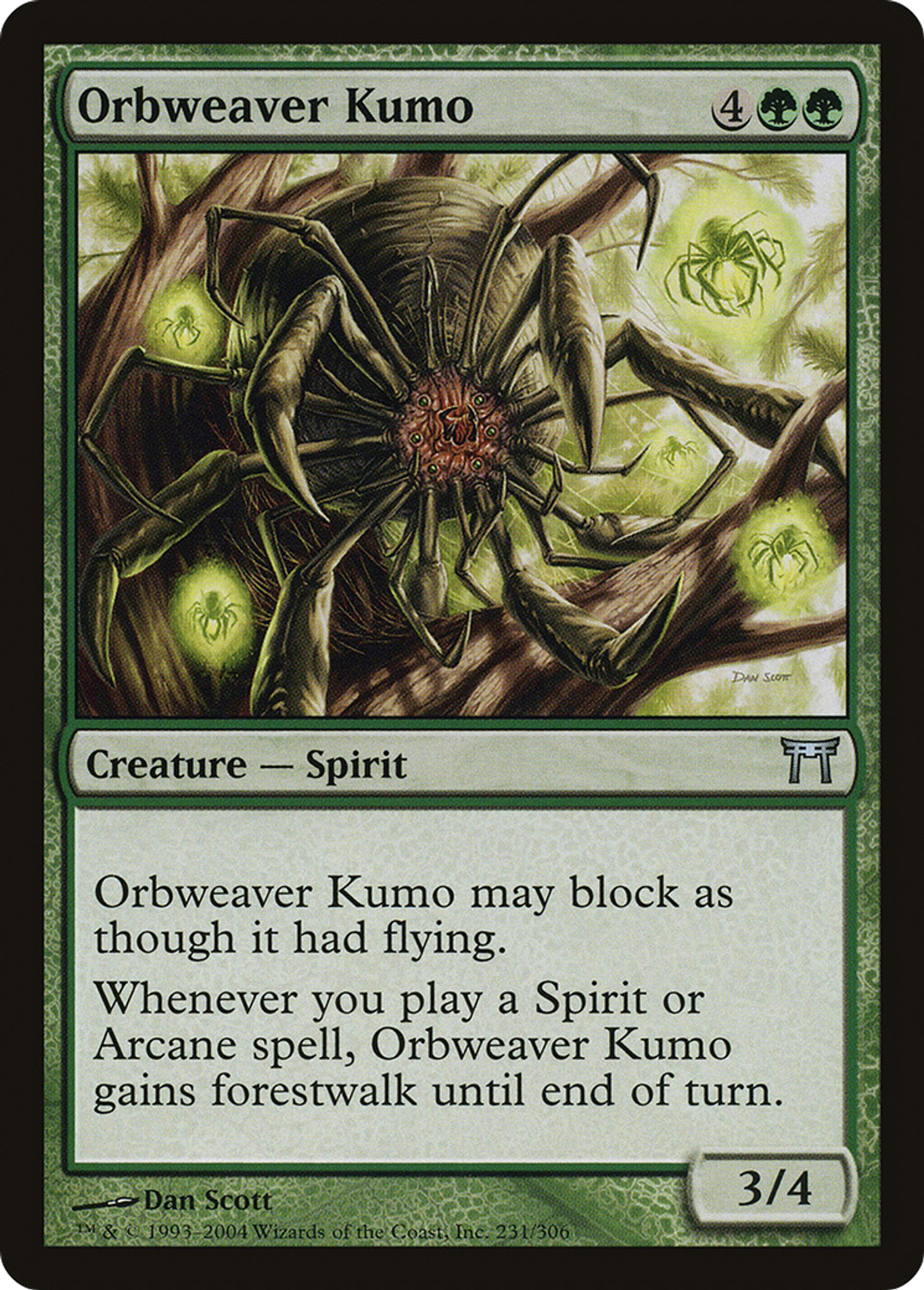 Kumo tisse-orbe — Champions of Kamigawa — Magic: The Gathering