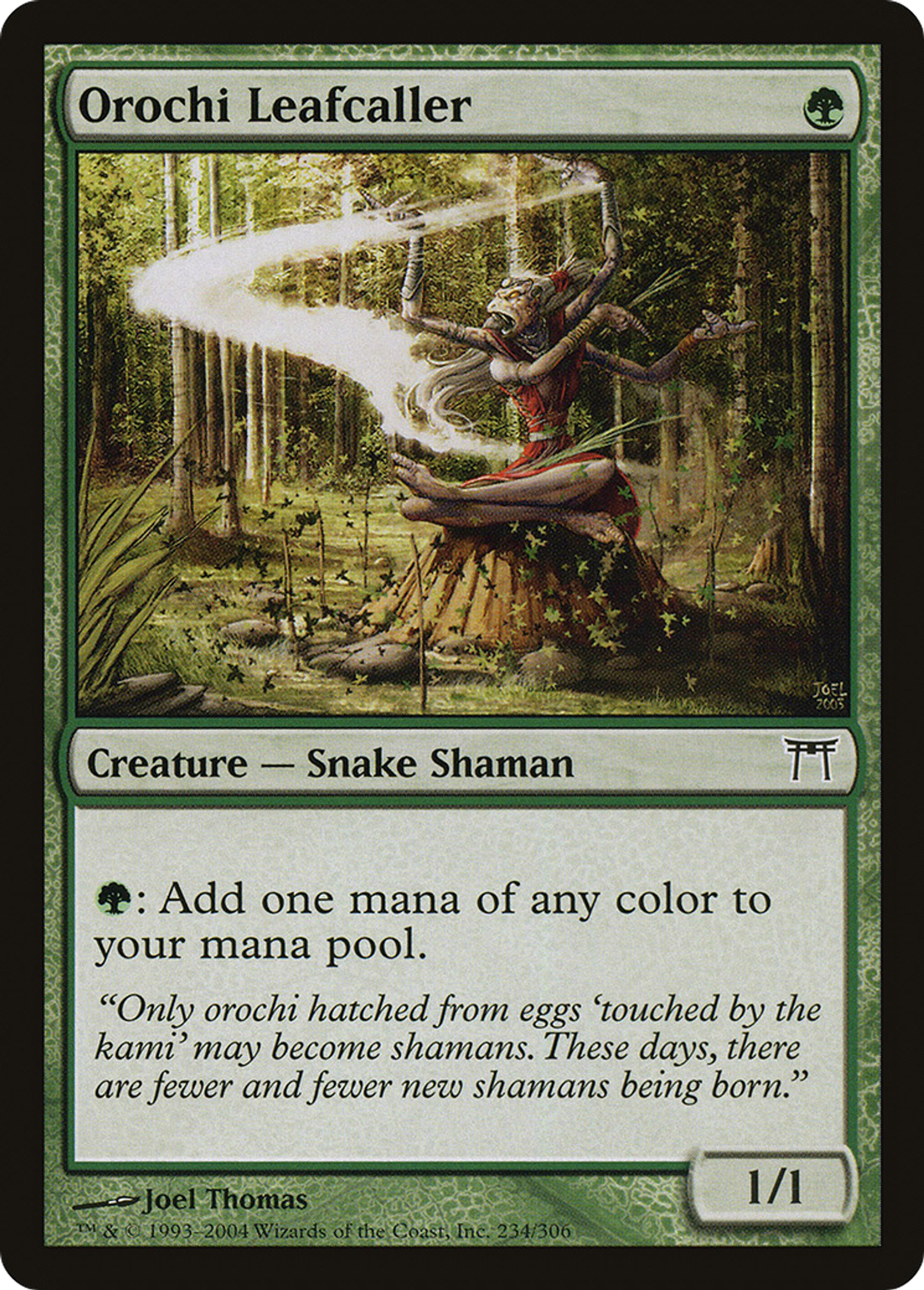 Meneuse aux feuilles orochi — Champions of Kamigawa — Magic: The Gathering