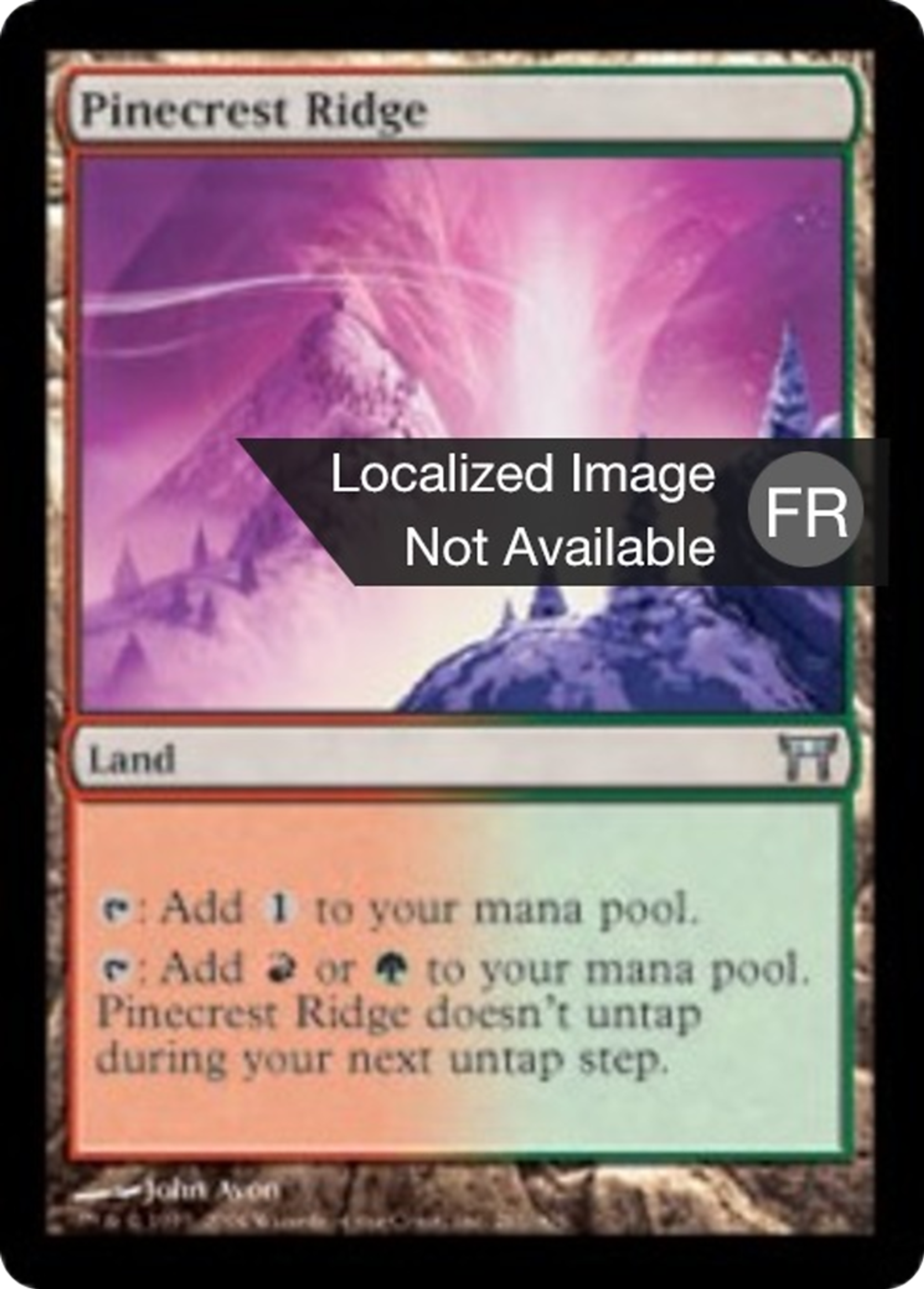 Contreforts de Crêtepin — Champions of Kamigawa — Magic: The Gathering