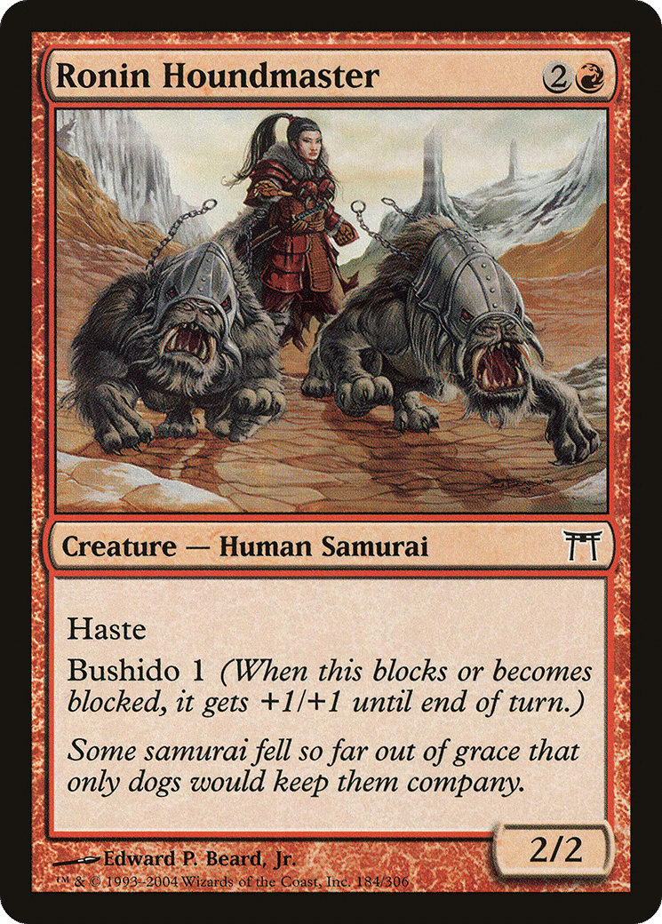 Ronin Houndmaster — Champions of Kamigawa — Magic: The Gathering