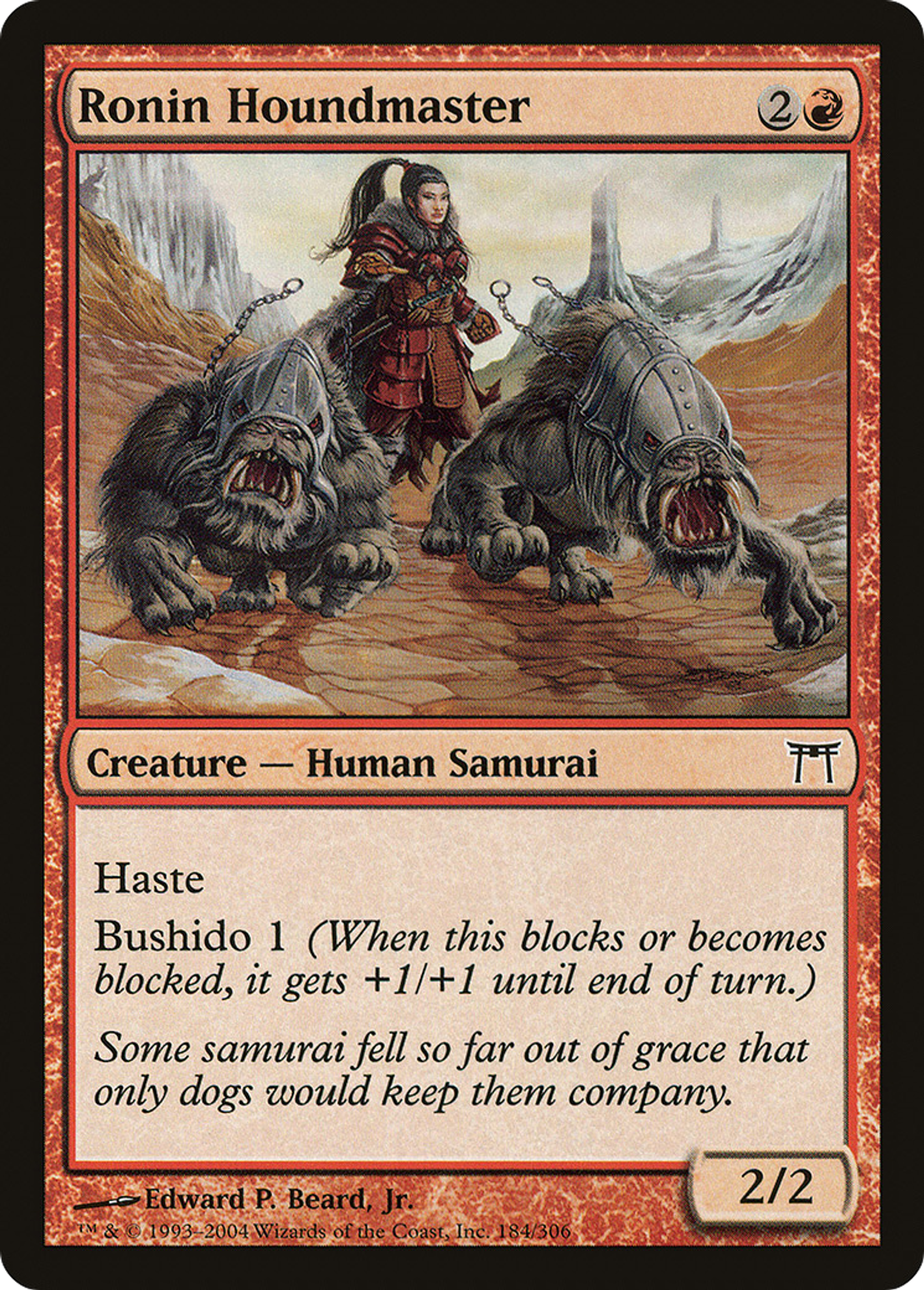 Ronin maître-chien — Champions of Kamigawa — Magic: The Gathering