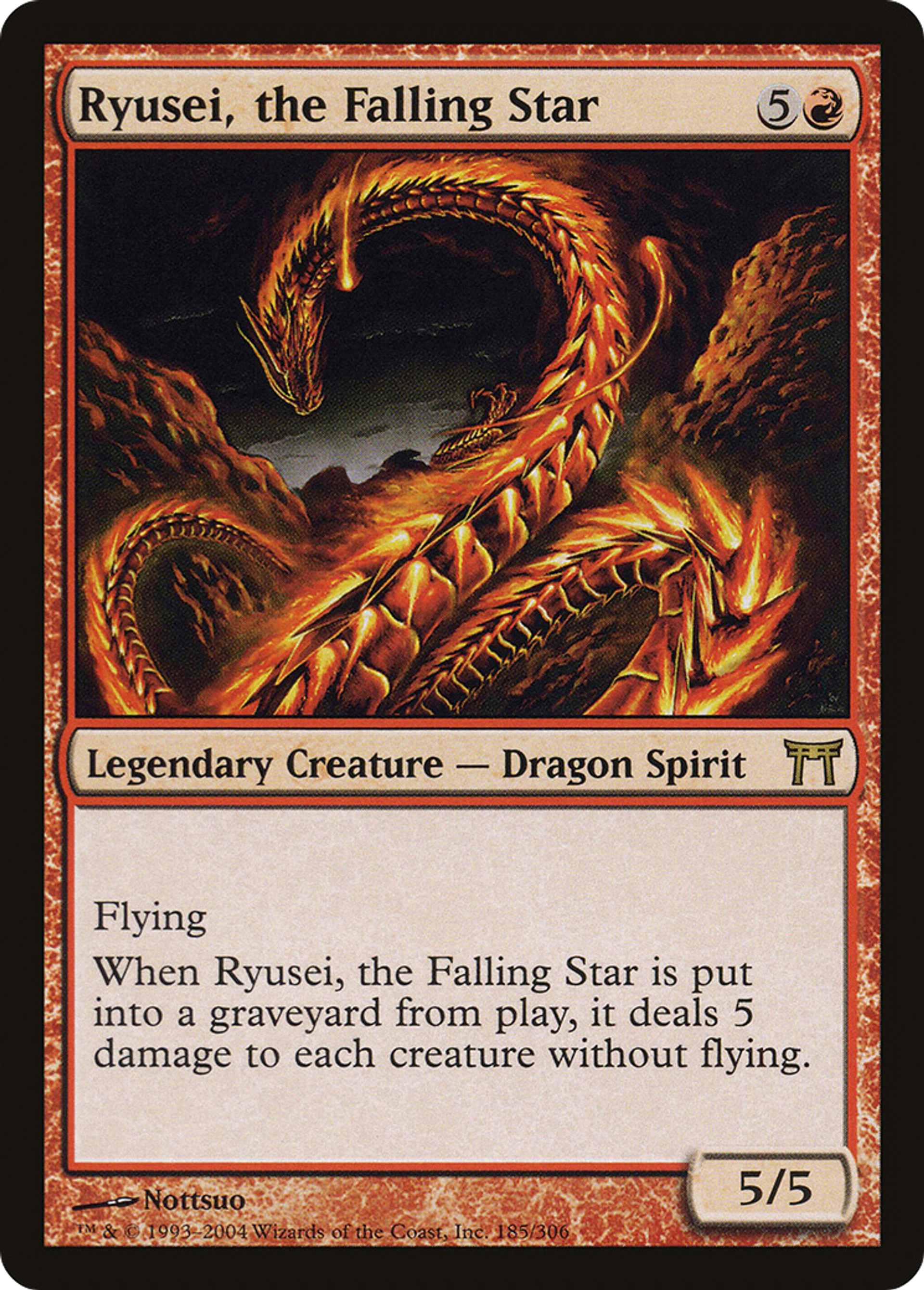 Ryusei, l'étoile descendante — Champions of Kamigawa — Magic: The Gathering