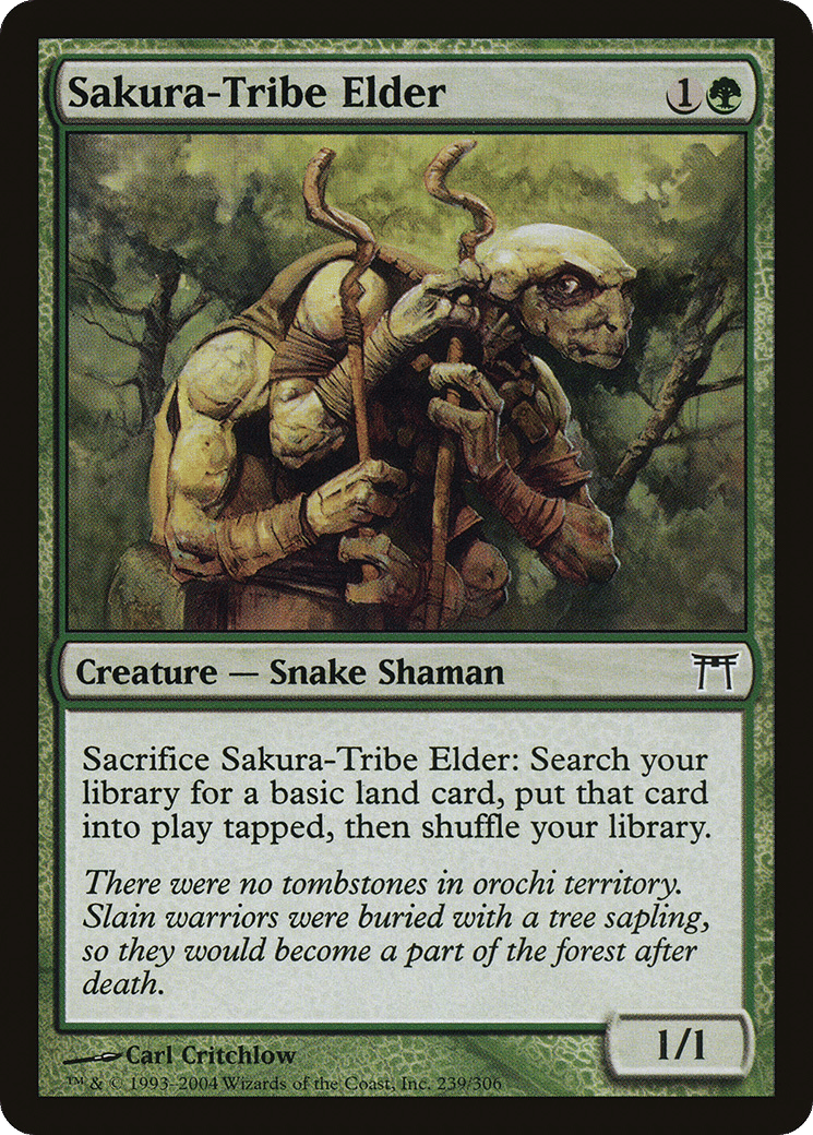 Sakura-Tribe Elder — Champions of Kamigawa — Magic: The Gathering