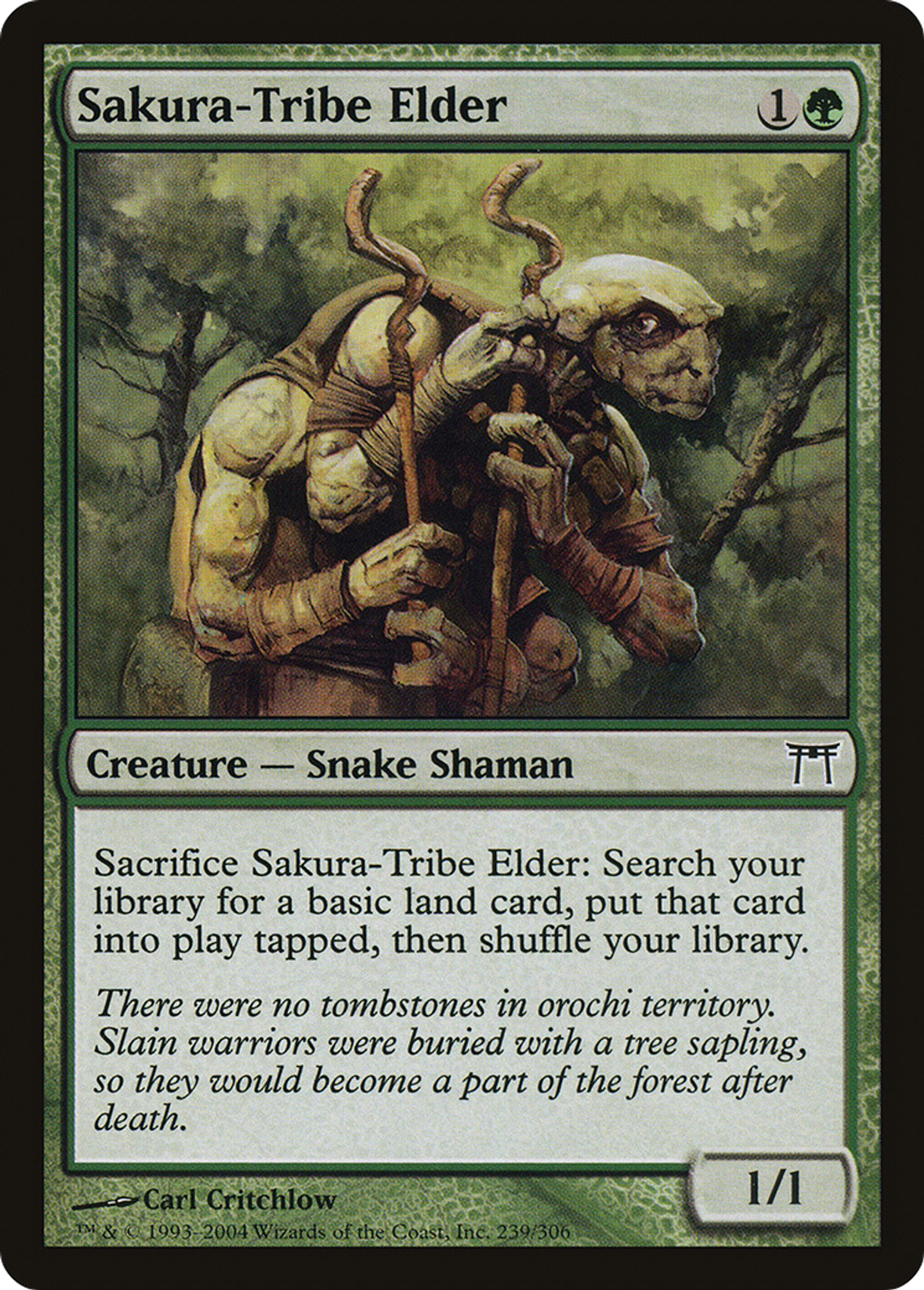Ancêtre de la tribu Sakura — Champions of Kamigawa — Magic: The Gathering