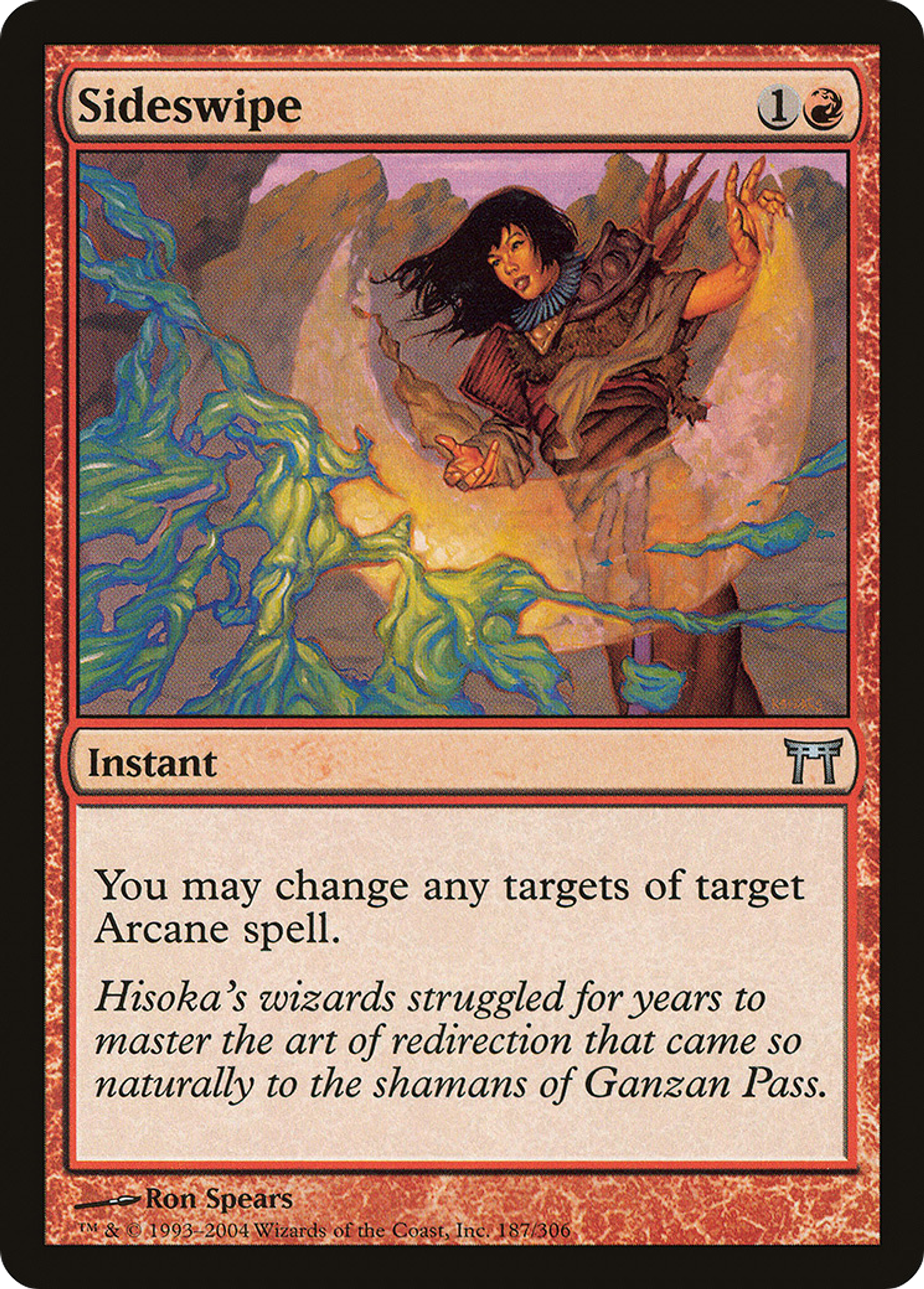 Frappe oblique — Champions of Kamigawa — Magic: The Gathering