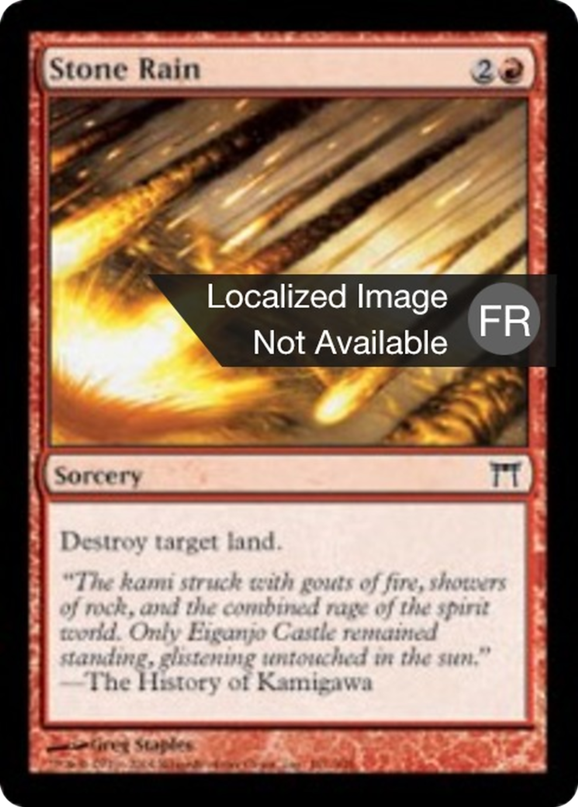 Pluie de pierres — Champions of Kamigawa — Magic: The Gathering