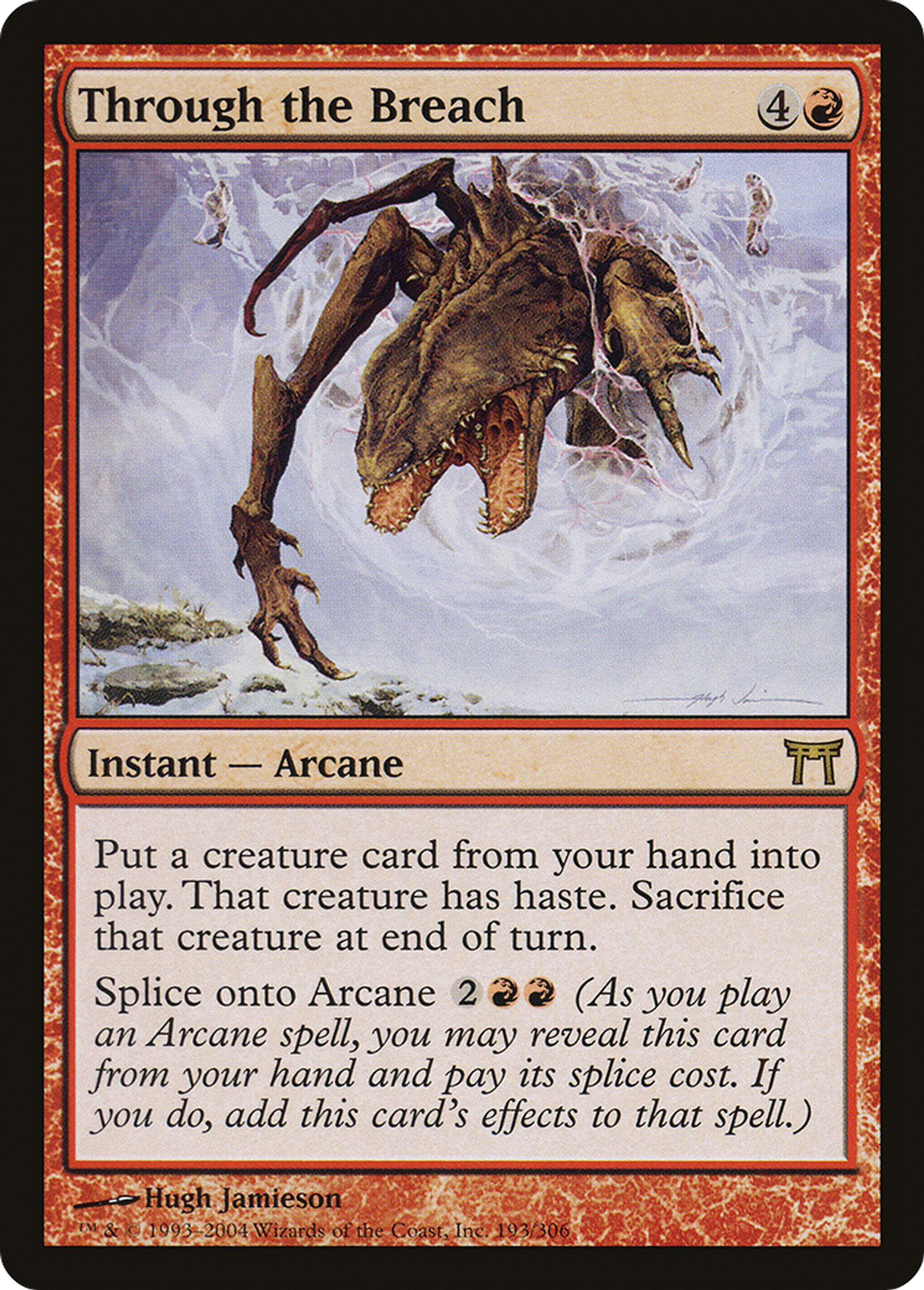 Dans la brèche — Champions of Kamigawa — Magic: The Gathering
