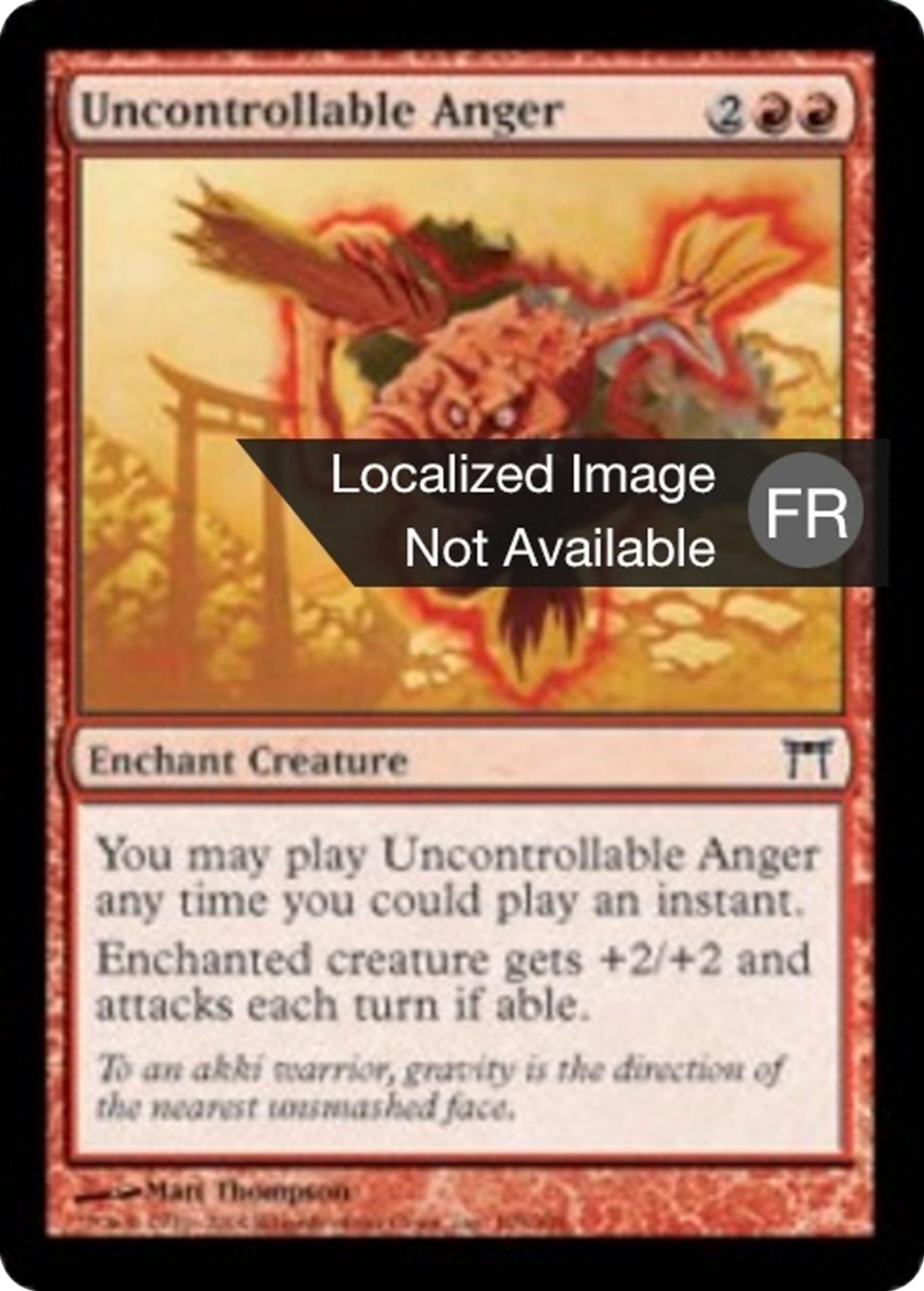 Colère incontrôlable — Champions of Kamigawa — Magic: The Gathering