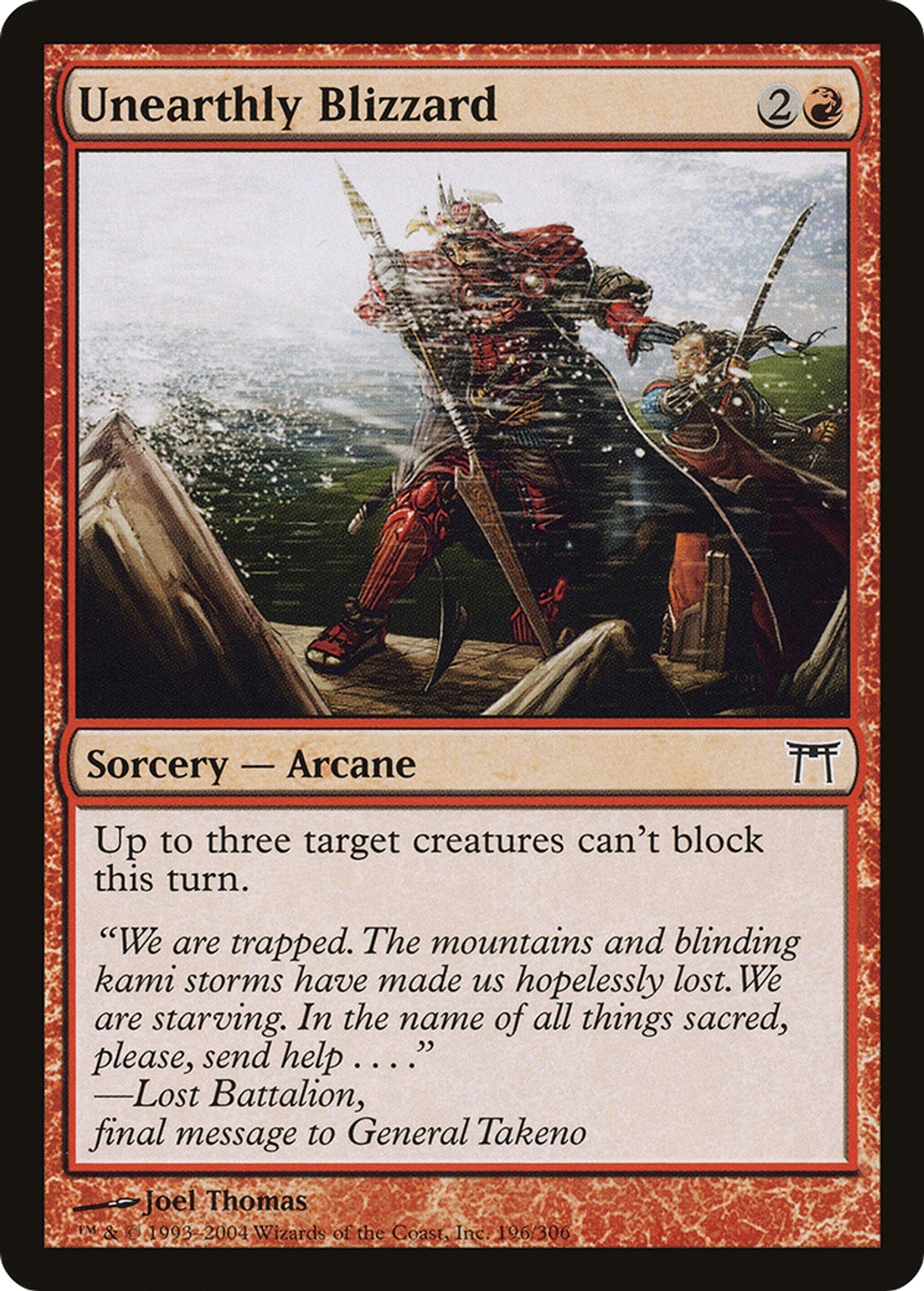 Blizzard surnaturel — Champions of Kamigawa — Magic: The Gathering