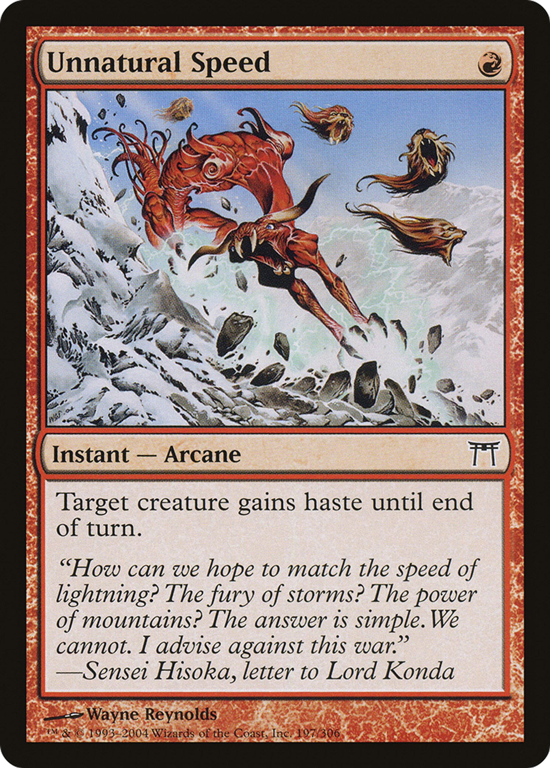 Vitesse anormale — Champions of Kamigawa — Magic: The Gathering