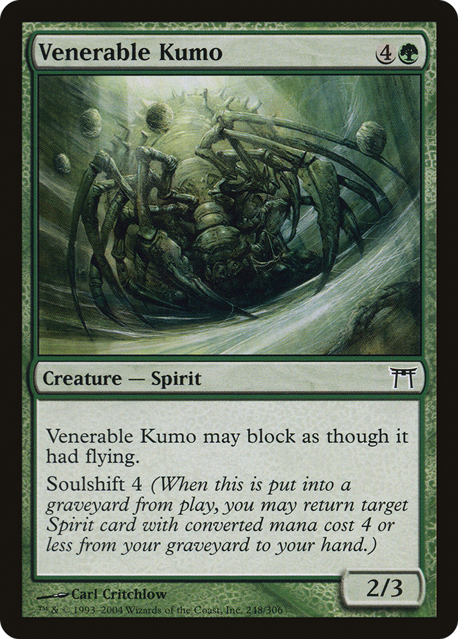 Vénérable kumo — Champions of Kamigawa — Magic: The Gathering