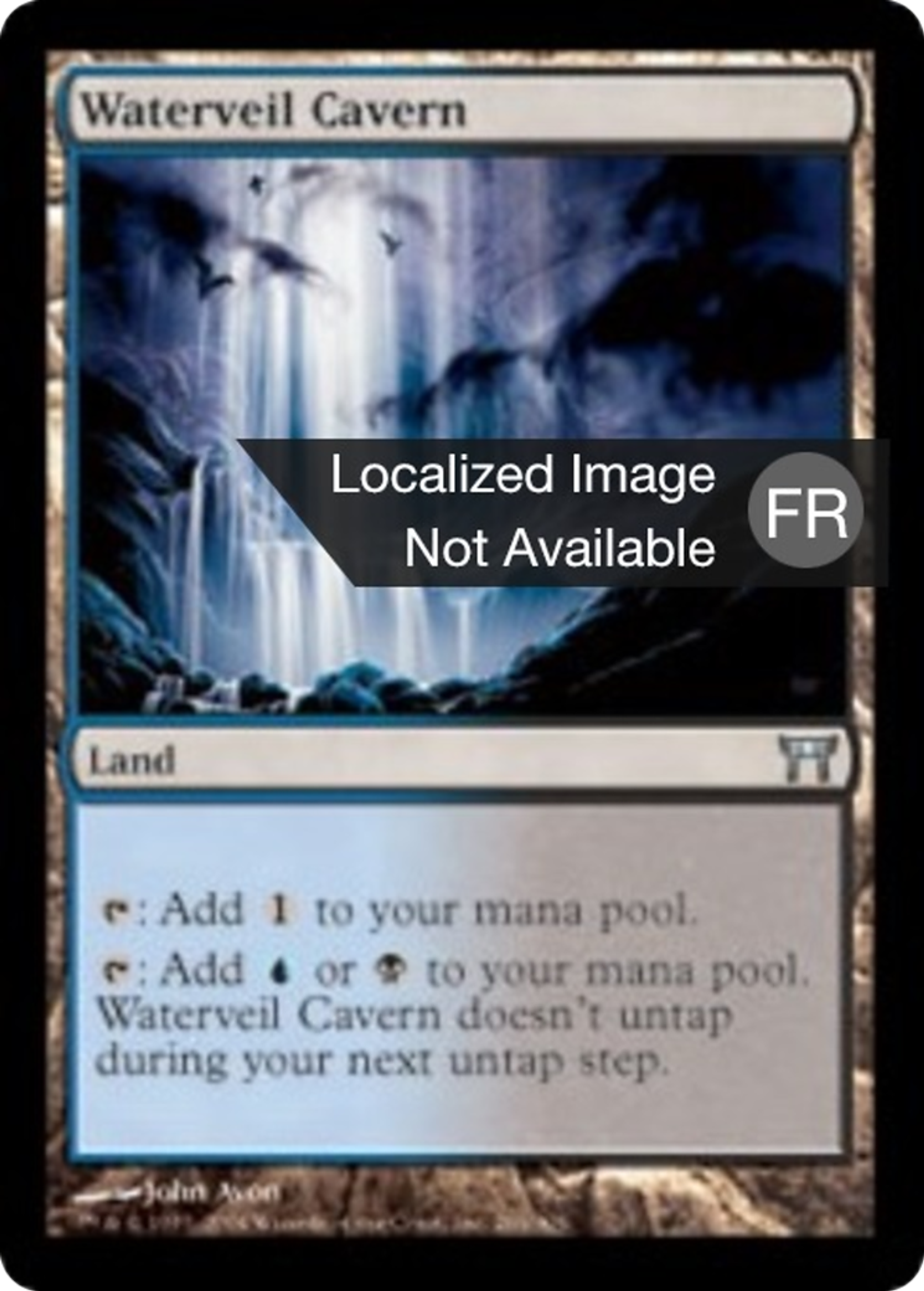 Caverne voilée d'eau — Champions of Kamigawa — Magic: The Gathering