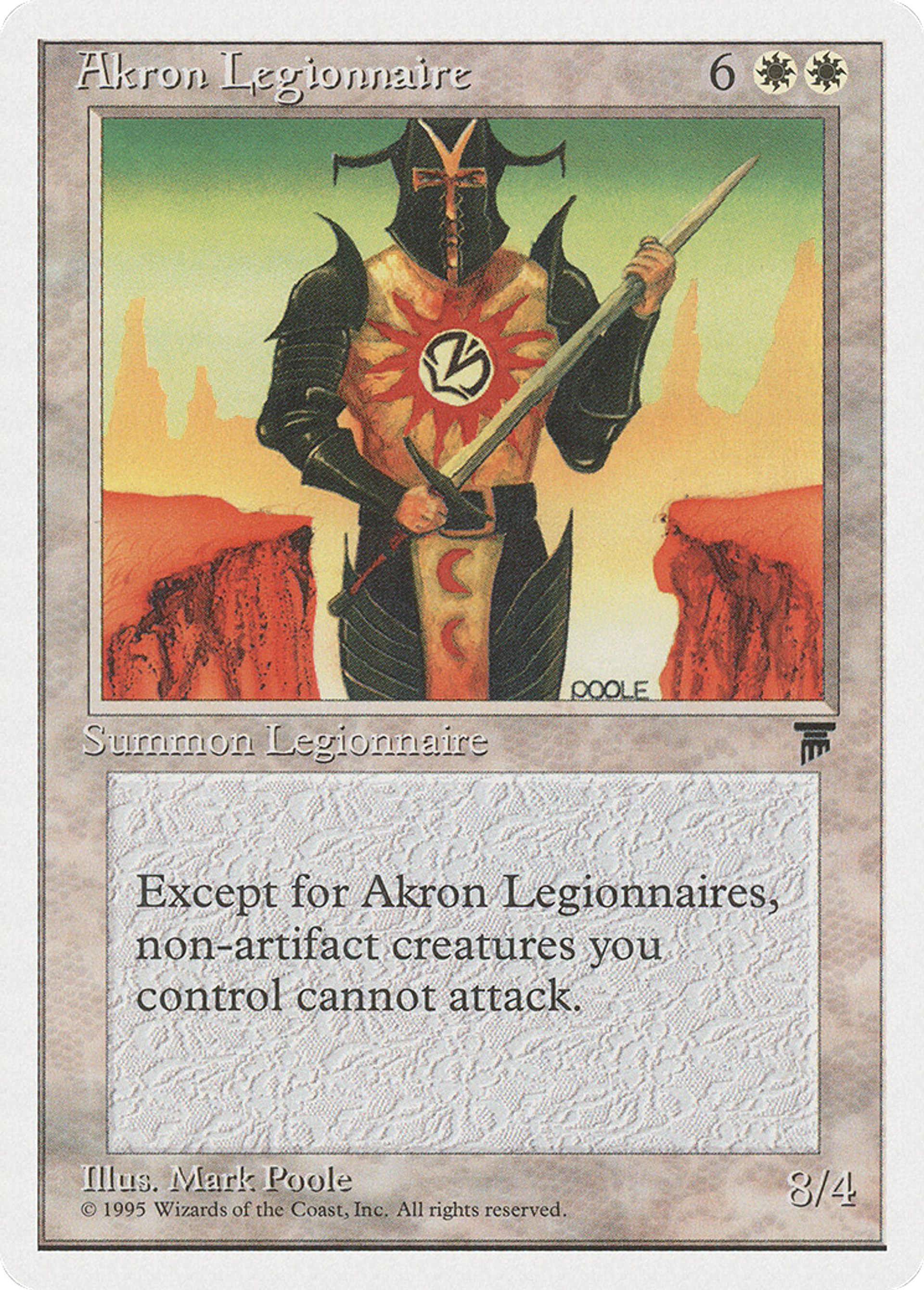 Akron Legionnaire — Chronicles — Magic: The Gathering