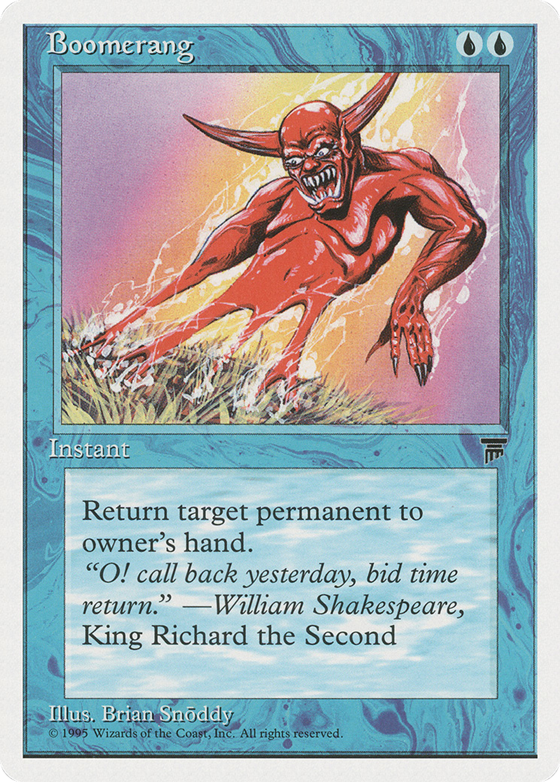 Boomerang — Chronicles — Magic: The Gathering