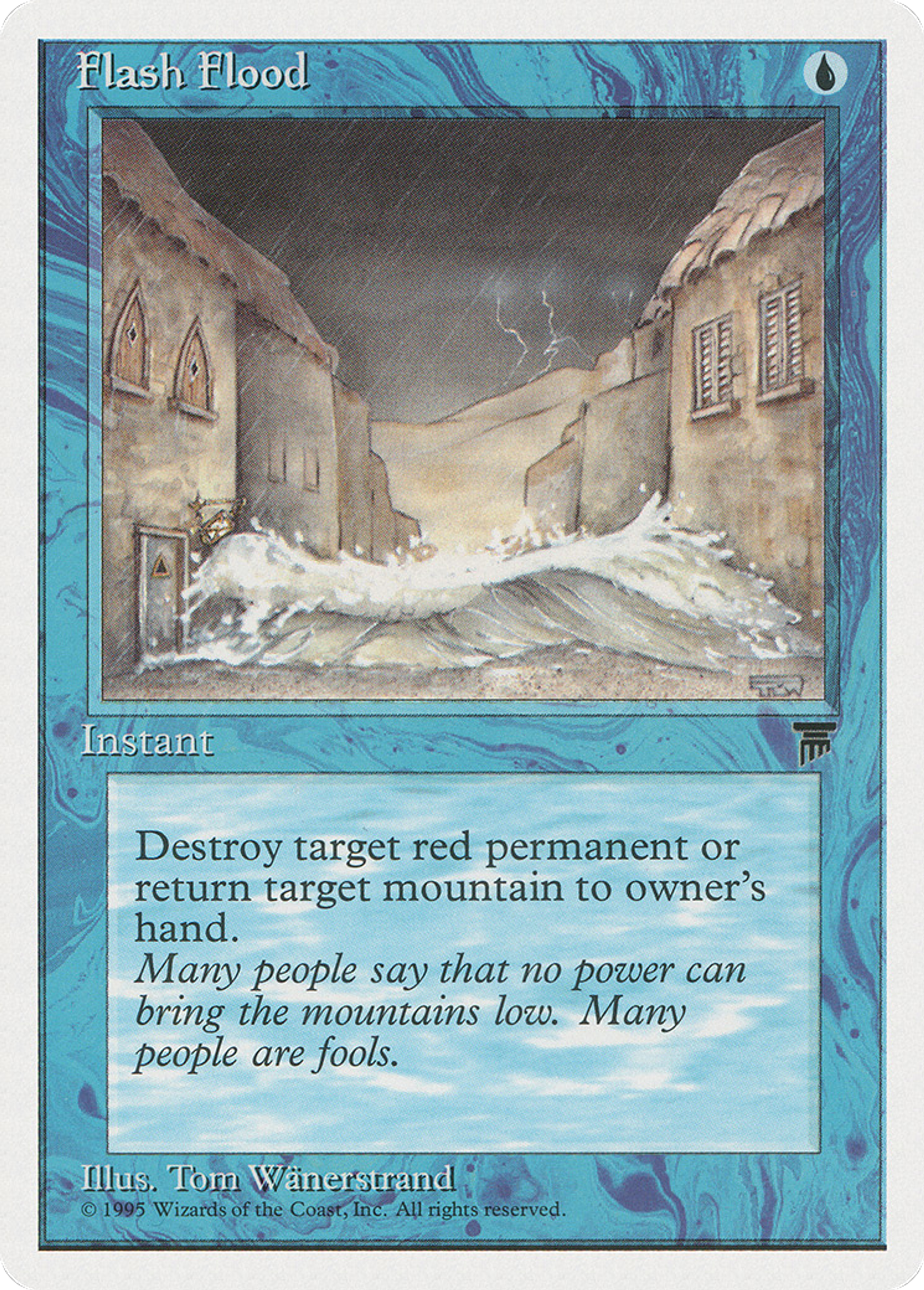 Flash Flood — Chronicles — Magic: The Gathering