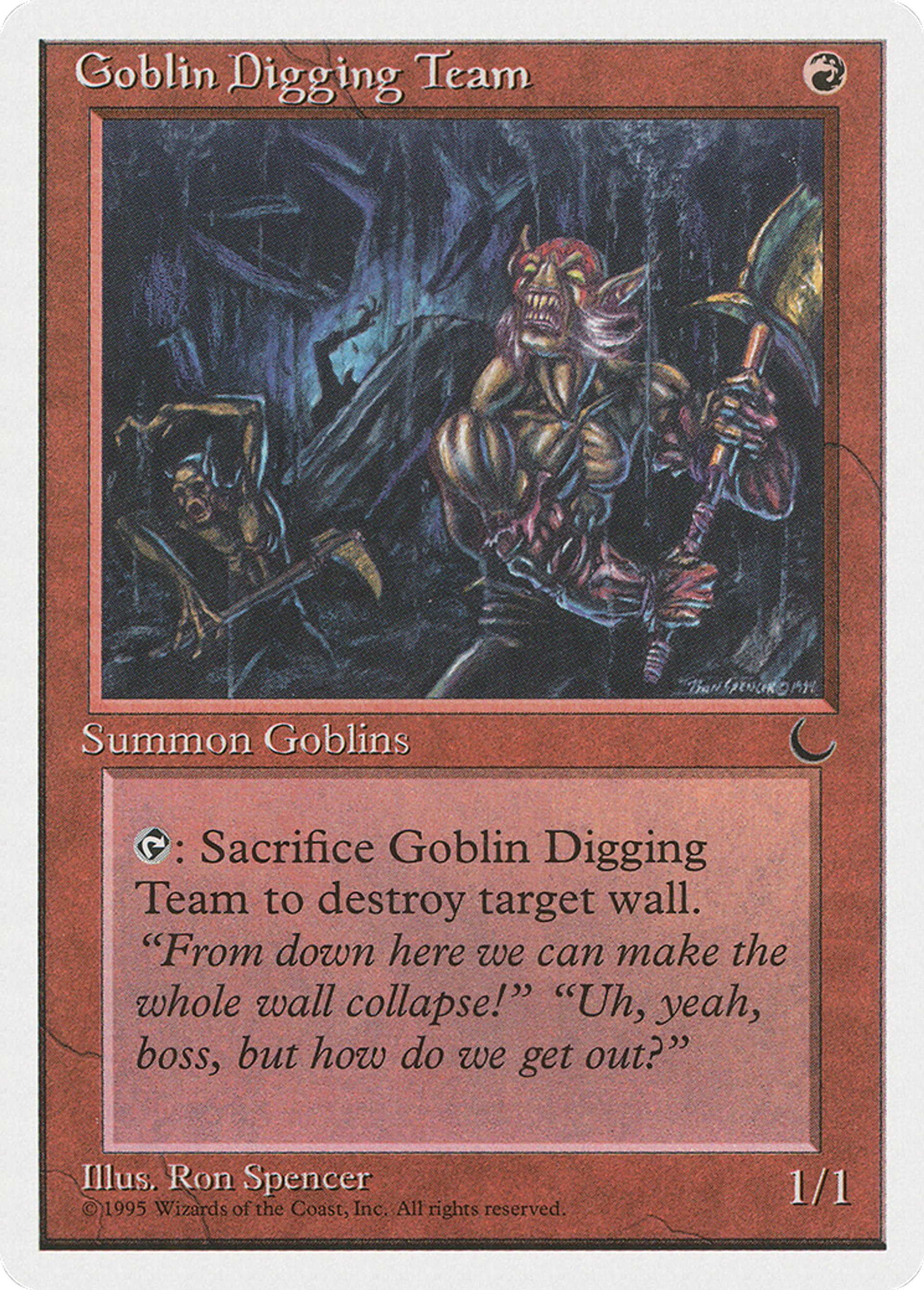 Goblin Digging Team — Chronicles — Magic: The Gathering