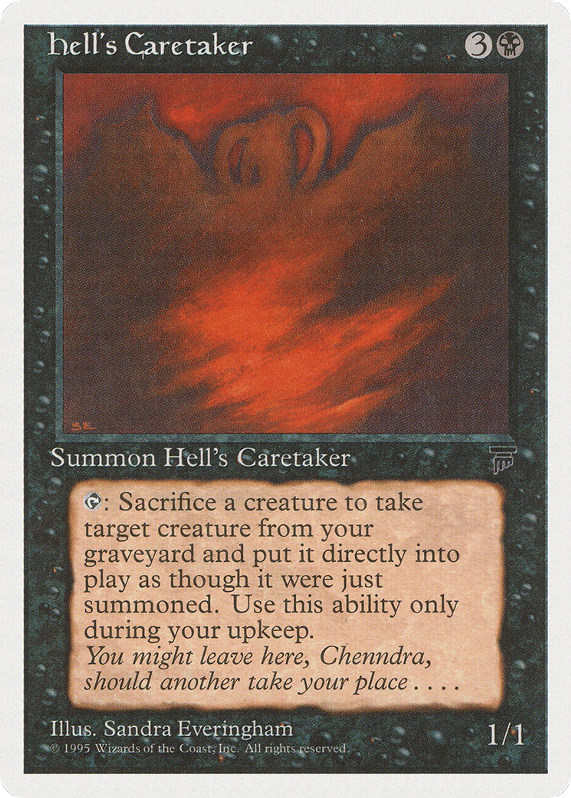 Hell's Caretaker — Chronicles — Magic: The Gathering