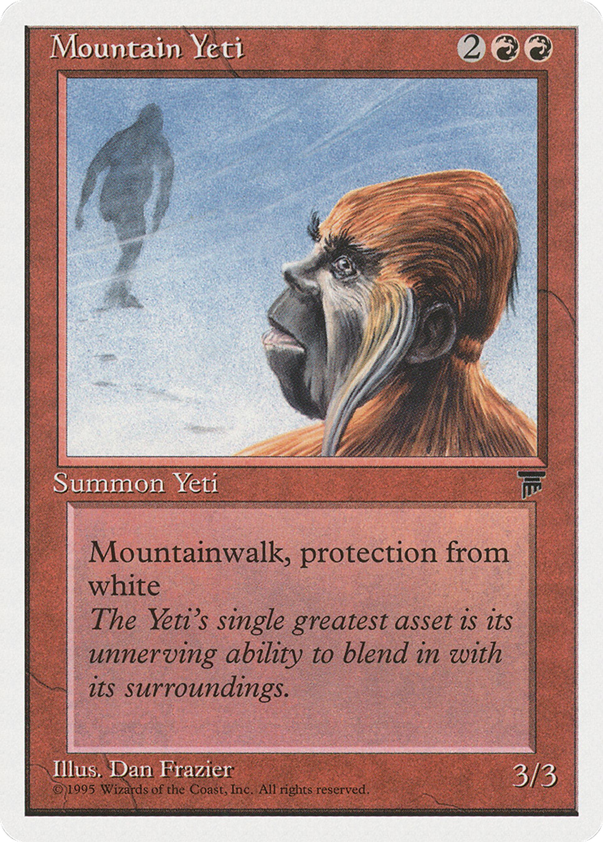 Mountain Yeti — Chronicles — Magic: The Gathering