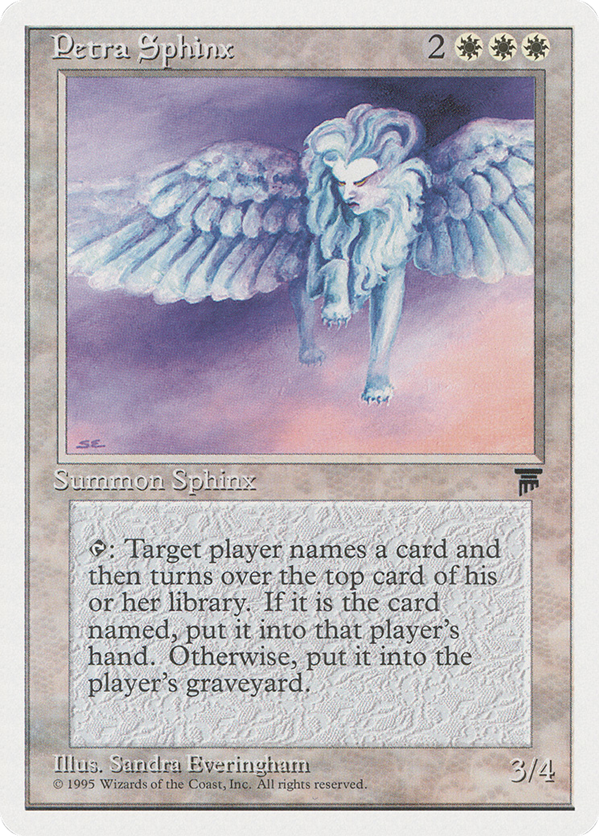 Petra Sphinx — Chronicles — Magic: The Gathering