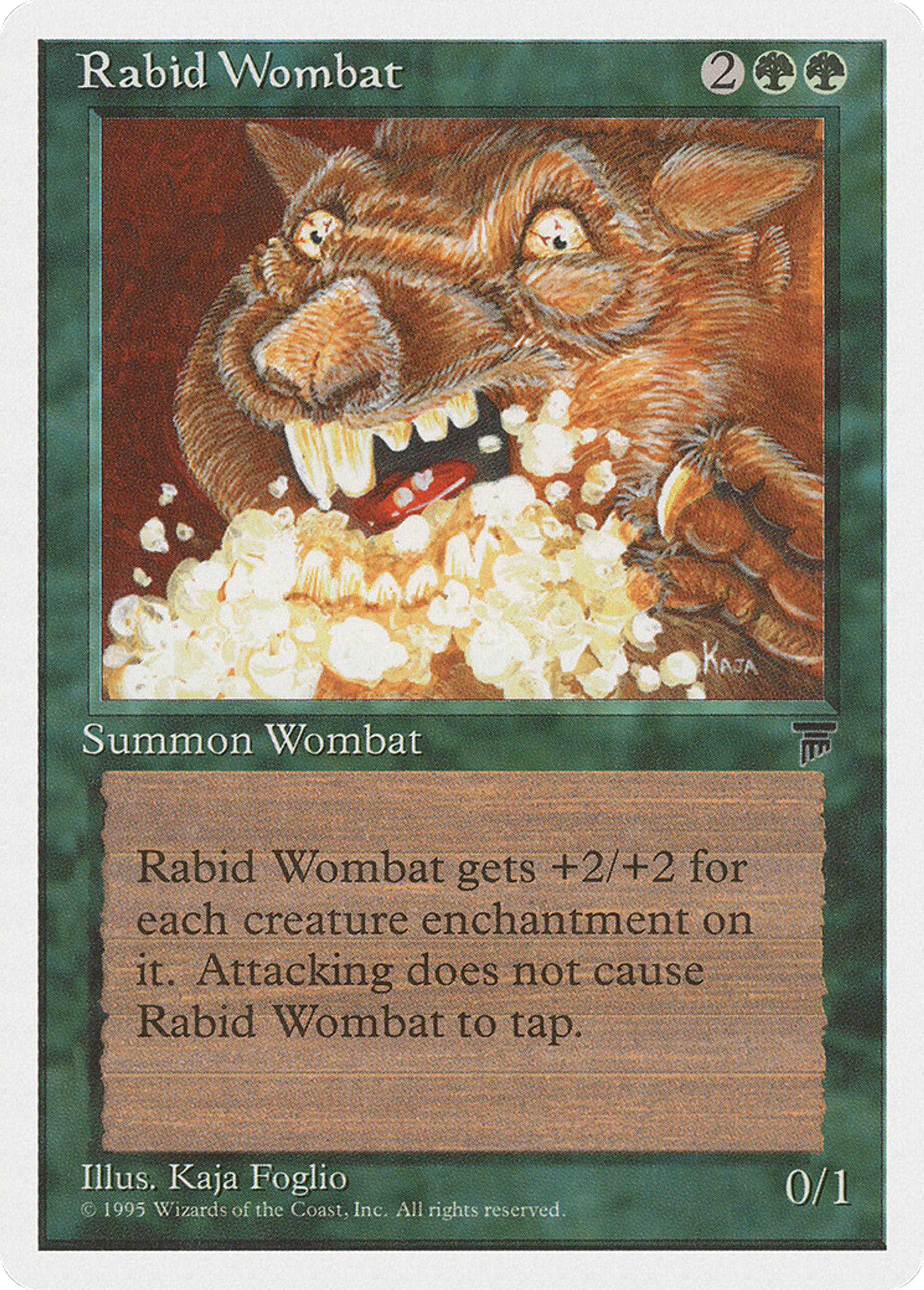Rabid Wombat — Chronicles — Magic: The Gathering
