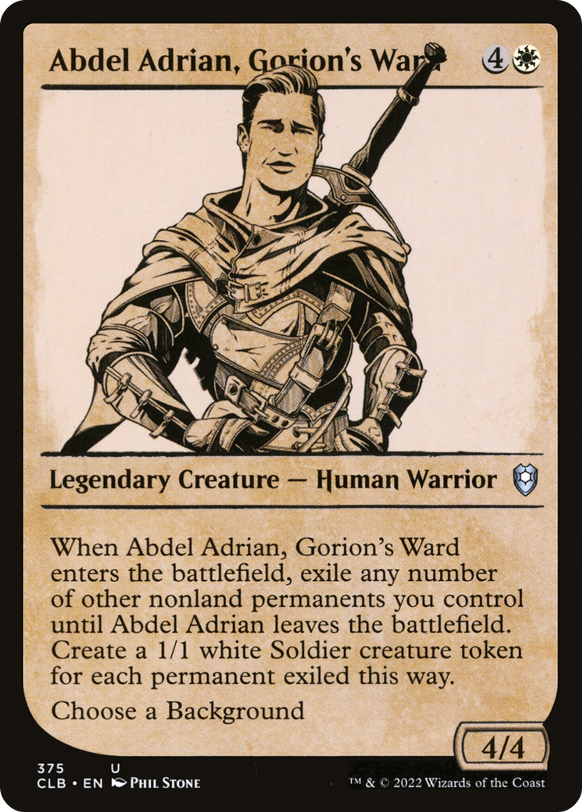 Abdel Adrian, Gorion's Ward — Commander Legends: Battle for Baldur's Gate — Magic: The Gathering