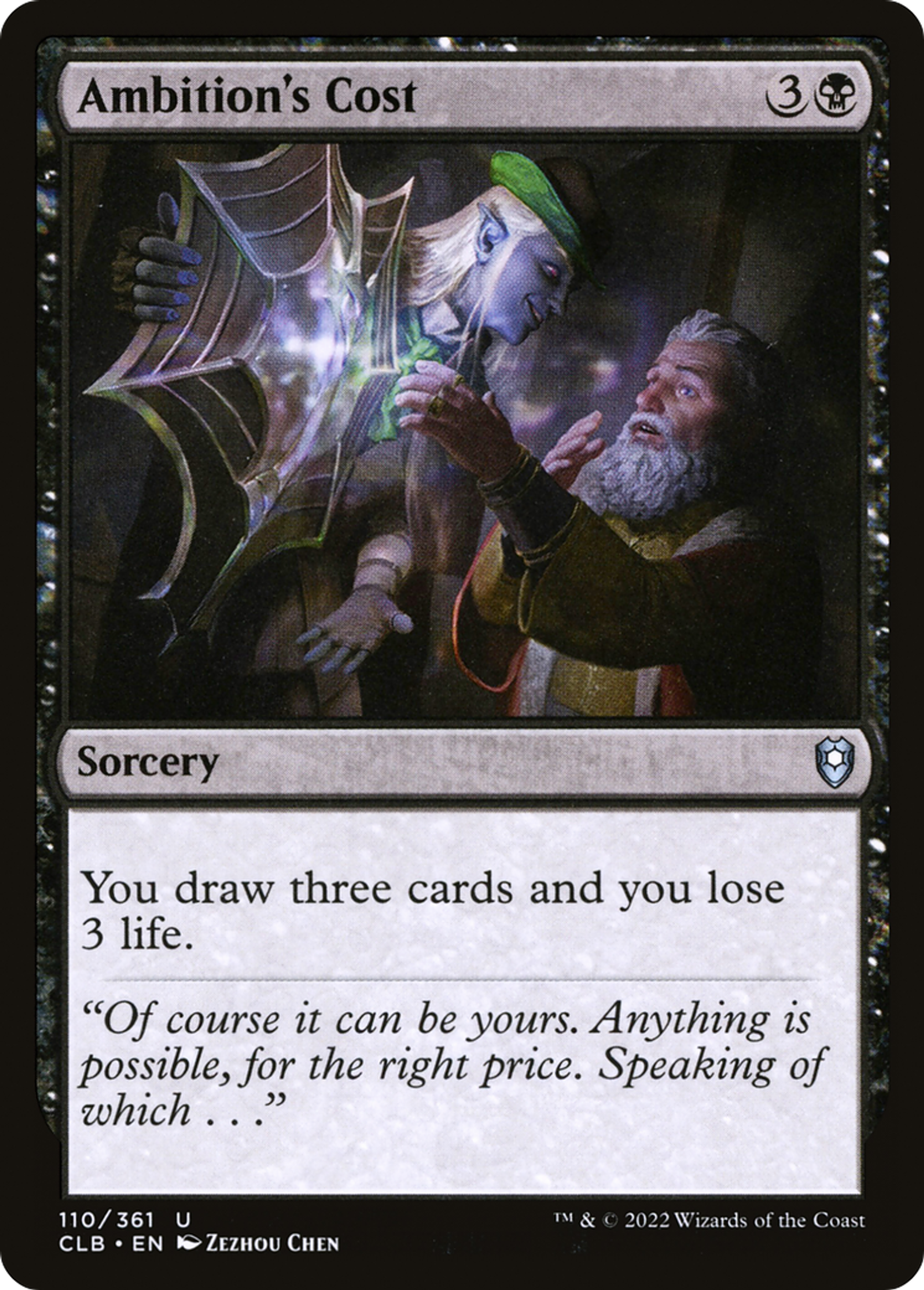 Ambition's Cost — Commander Legends: Battle for Baldur's Gate — Magic: The Gathering