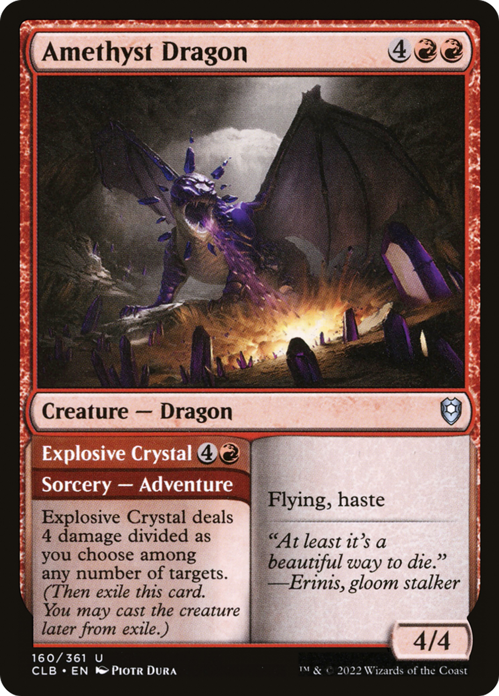 Amethyst Dragon // Explosive Crystal — Commander Legends: Battle for Baldur's Gate — Magic: The Gathering