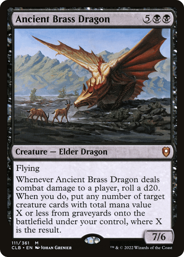 Ancient Brass Dragon — Commander Legends: Battle for Baldur's Gate — Magic: The Gathering