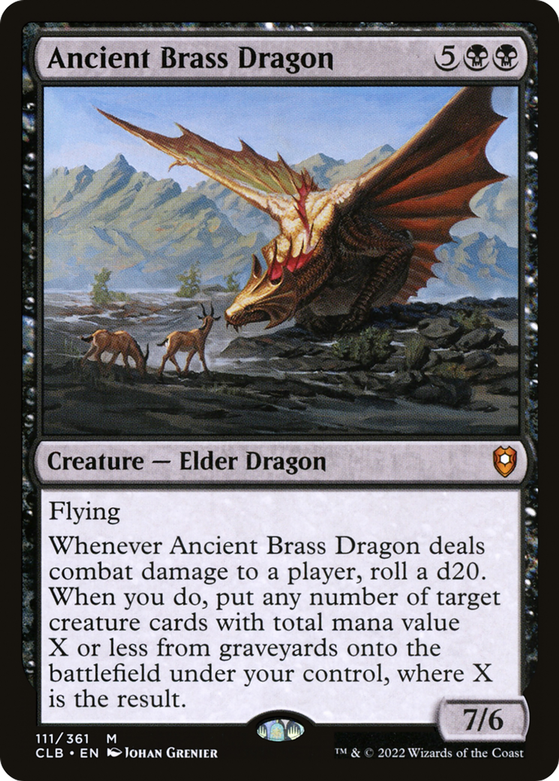 Dragon d'airain ancien — Commander Legends: Battle for Baldur's Gate — Magic: The Gathering
