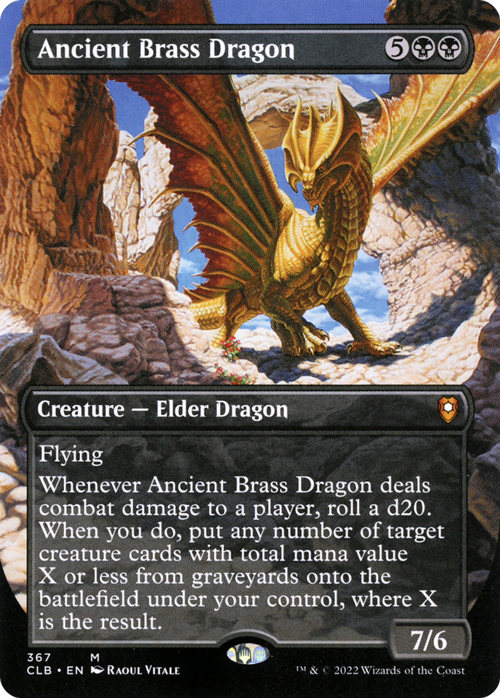 Ancient Brass Dragon — Commander Legends: Battle for Baldur's Gate — Magic: The Gathering