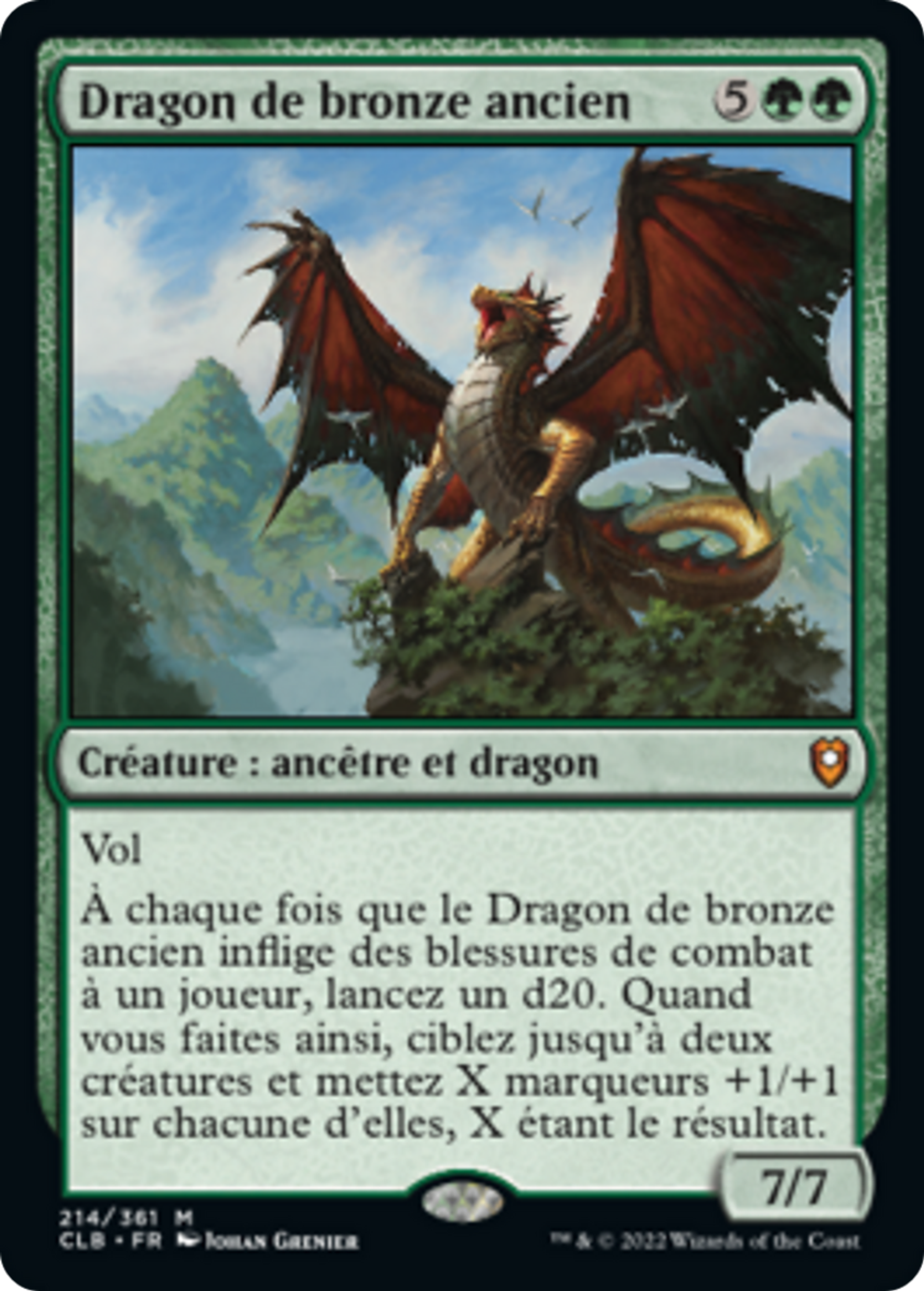 Dragon de bronze ancien — Commander Legends: Battle for Baldur's Gate — Magic: The Gathering