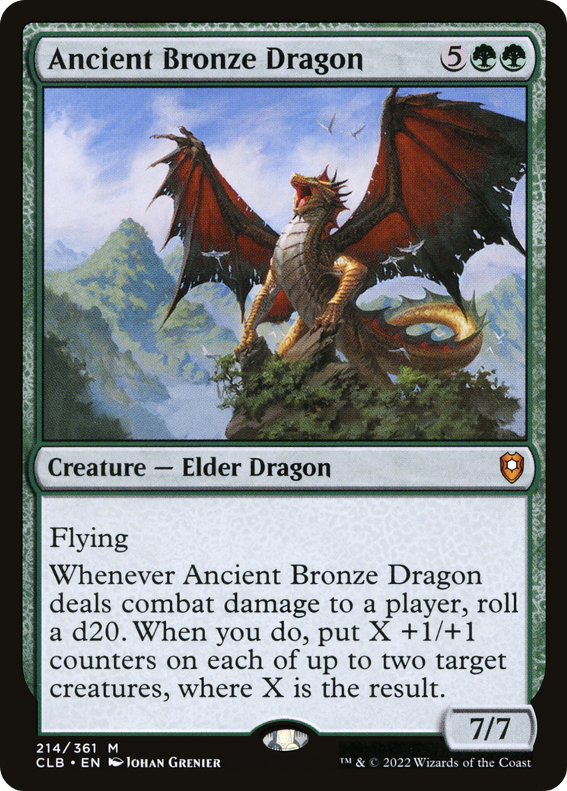 Dragon de bronze ancien — Commander Legends: Battle for Baldur's Gate — Magic: The Gathering