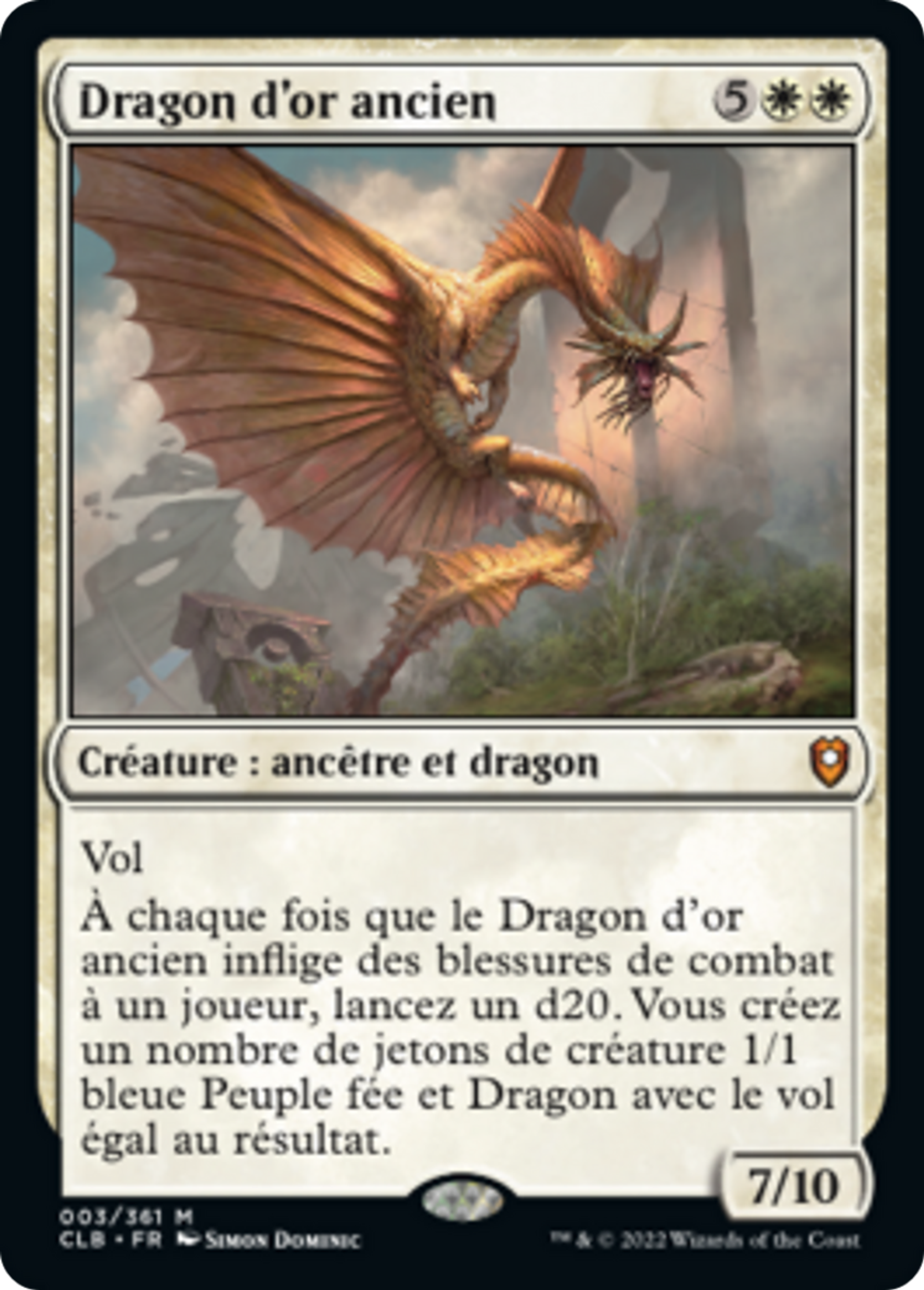 Dragon d'or ancien — Commander Legends: Battle for Baldur's Gate — Magic: The Gathering