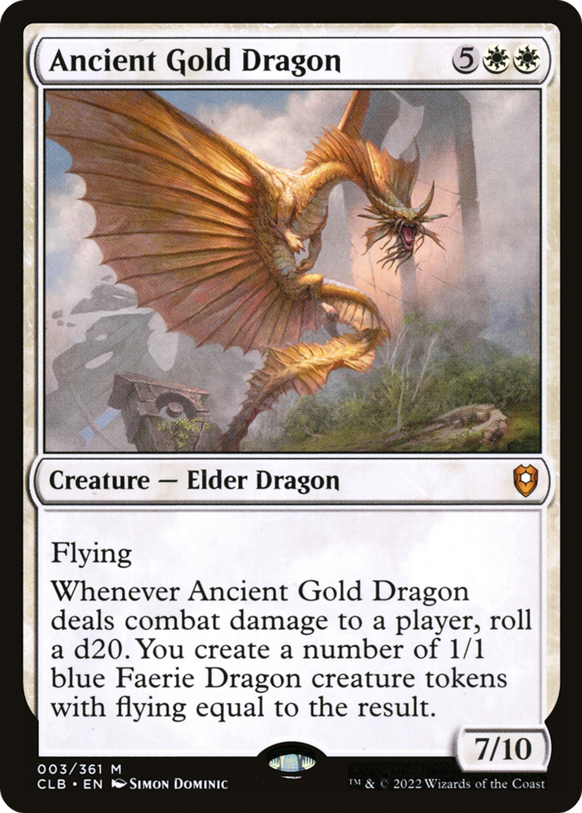 Ancient Gold Dragon — Commander Legends: Battle for Baldur's Gate — Magic: The Gathering