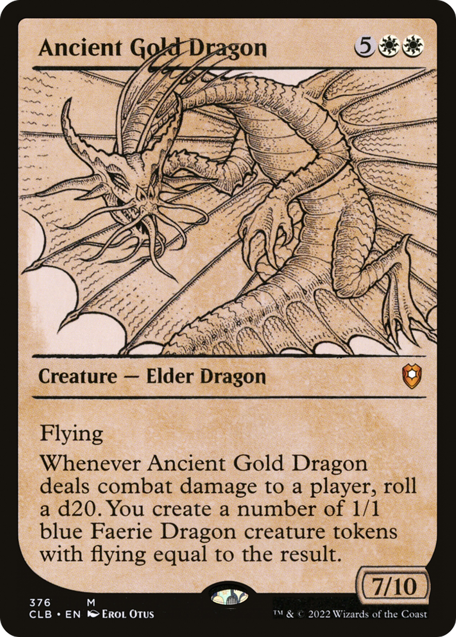 Ancient Gold Dragon — Commander Legends: Battle for Baldur's Gate — Magic: The Gathering