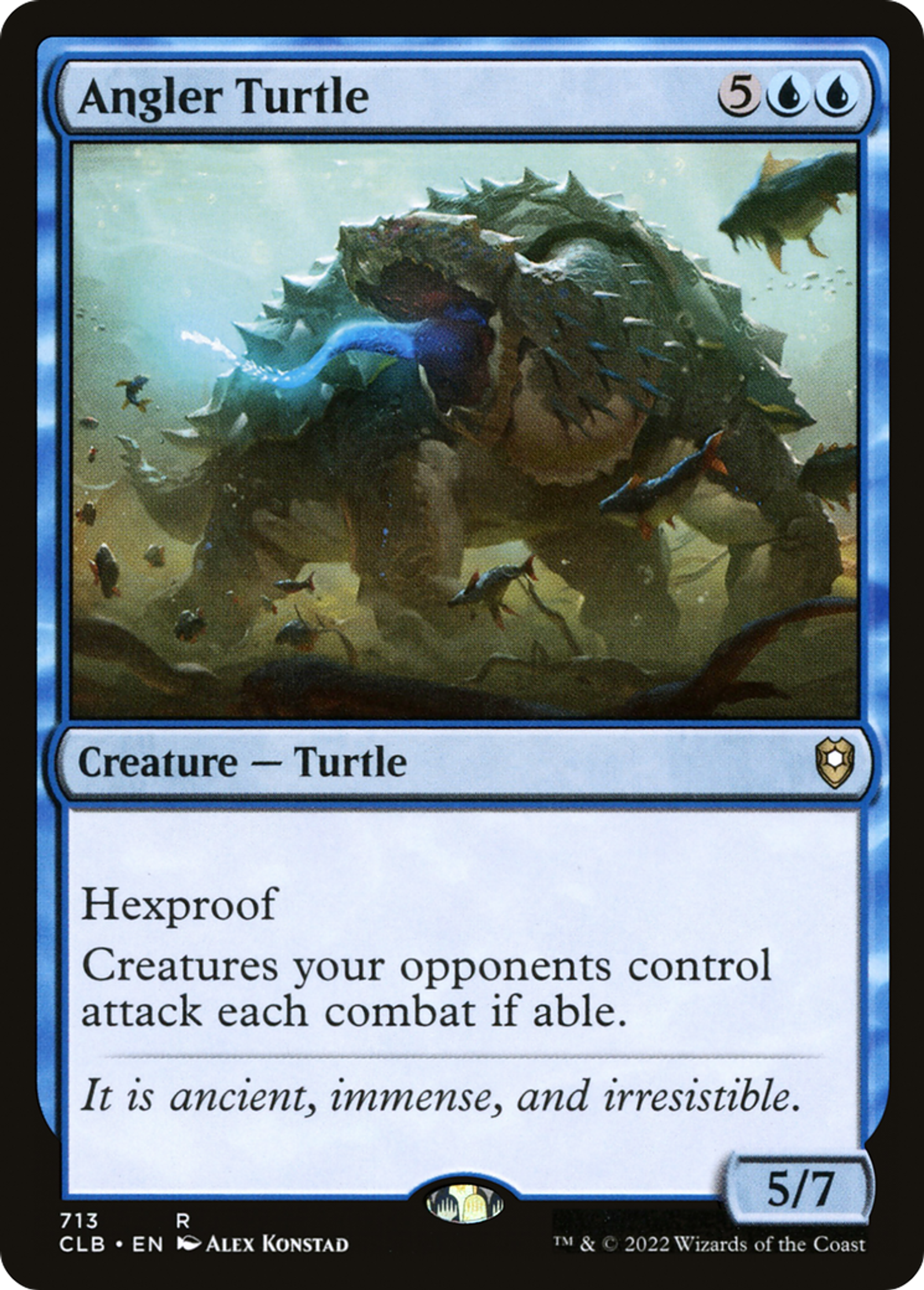 Angler Turtle — Commander Legends: Battle for Baldur's Gate — Magic: The Gathering