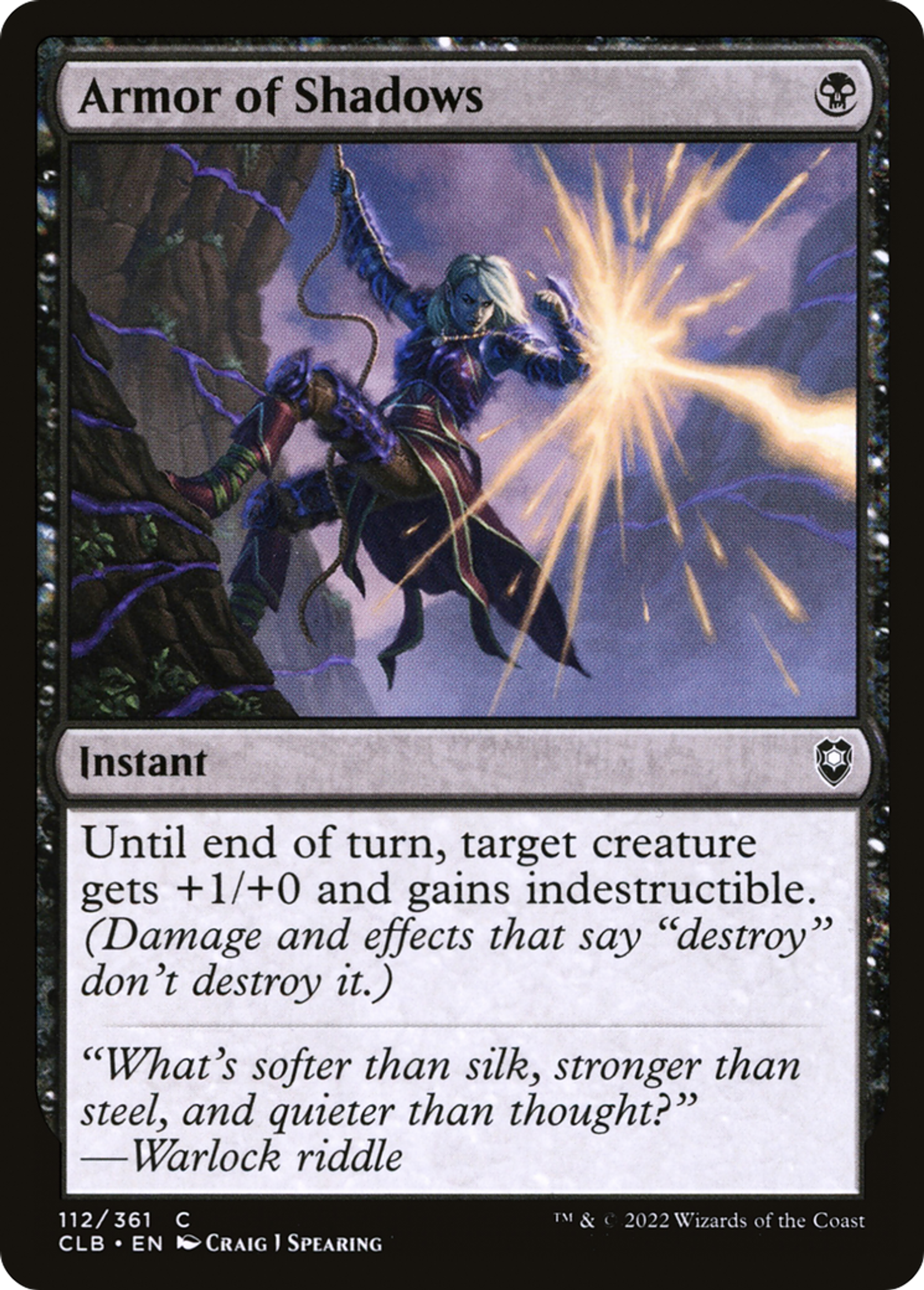 Armure des ombres — Commander Legends: Battle for Baldur's Gate — Magic: The Gathering