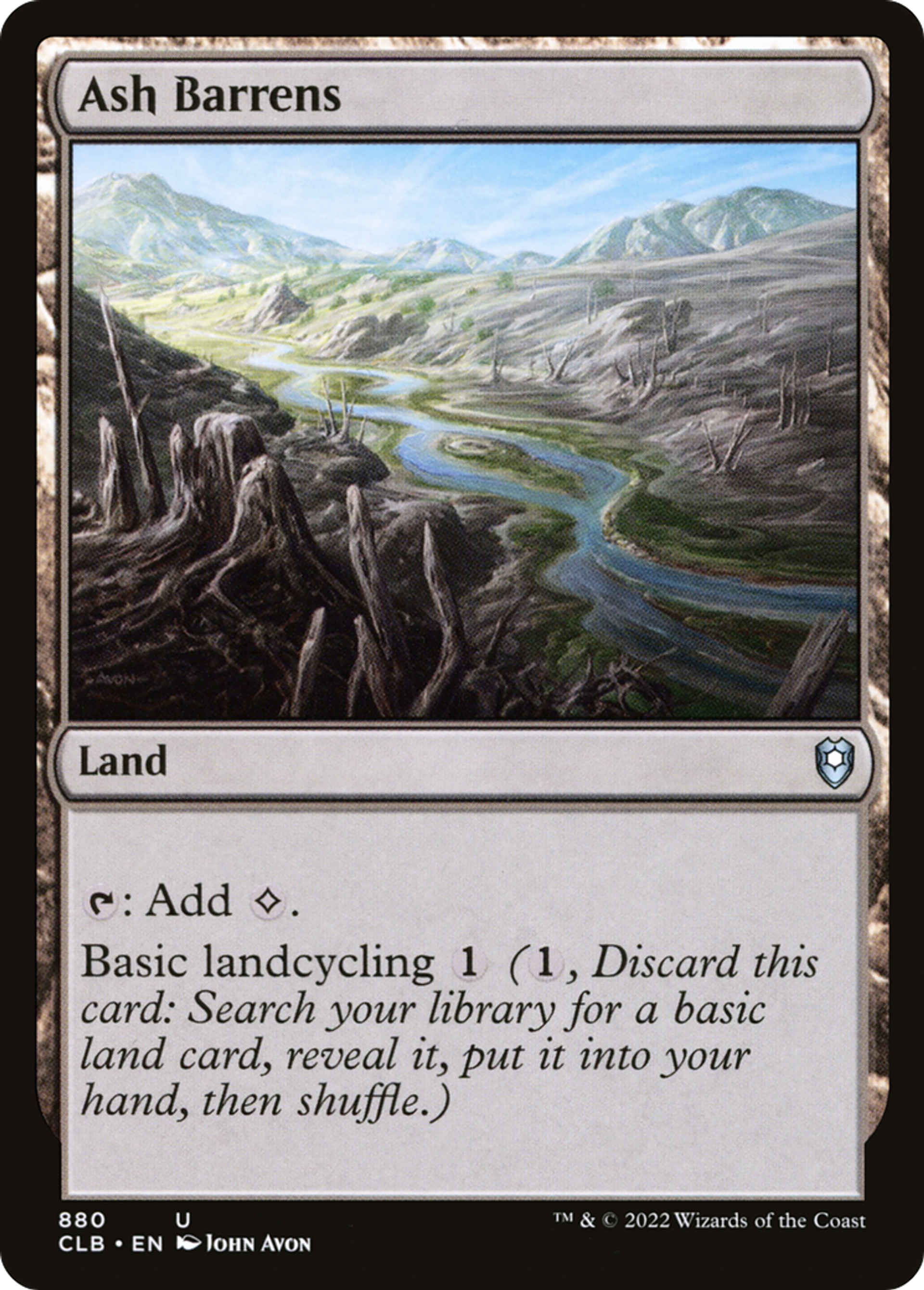 Landes cendreuses — Commander Legends: Battle for Baldur's Gate — Magic: The Gathering
