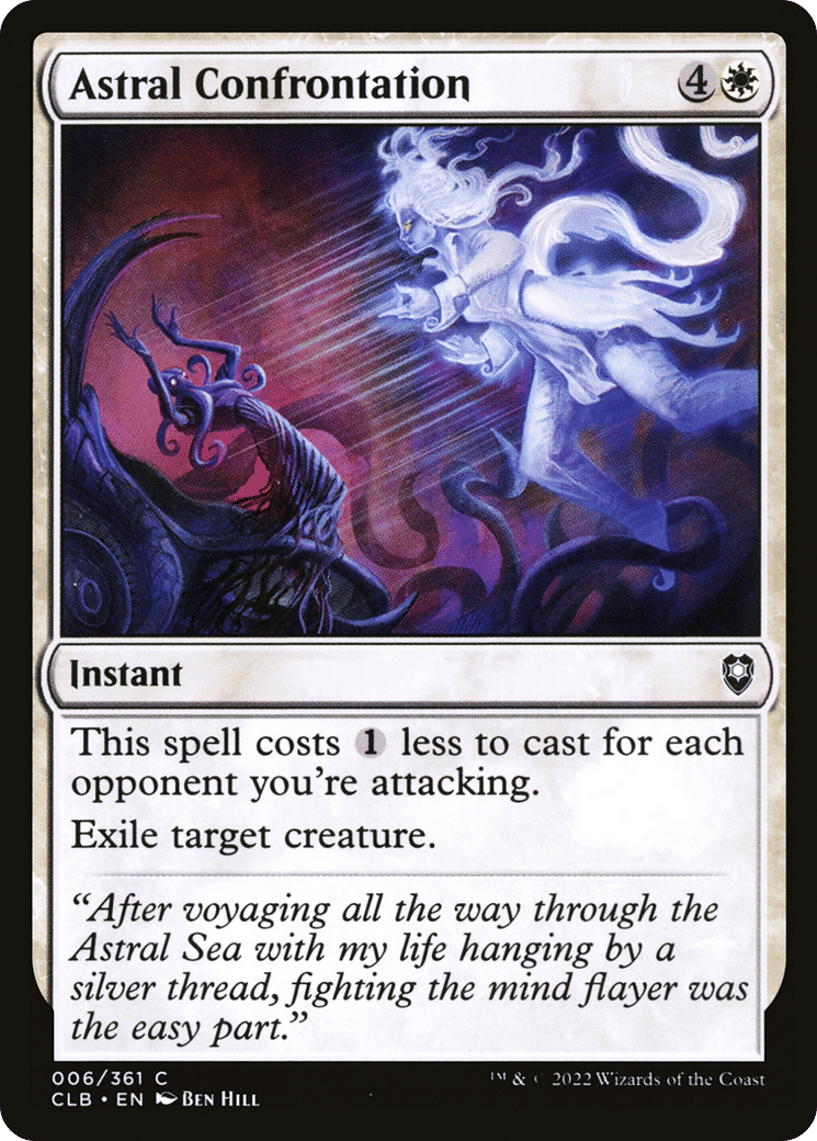 Confrontation astrale — Commander Legends: Battle for Baldur's Gate — Magic: The Gathering