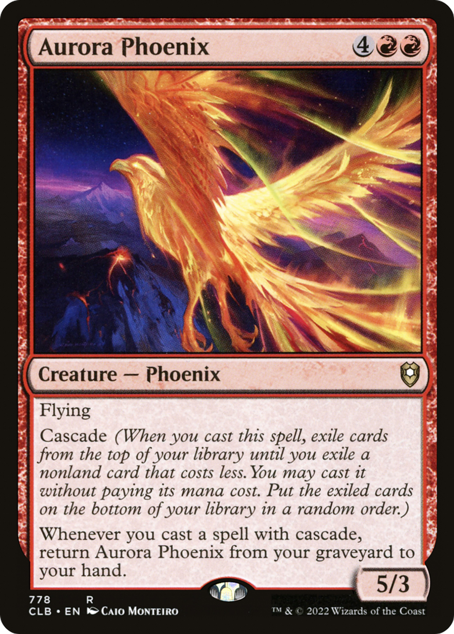 Aurora Phoenix — Commander Legends: Battle for Baldur's Gate — Magic: The Gathering