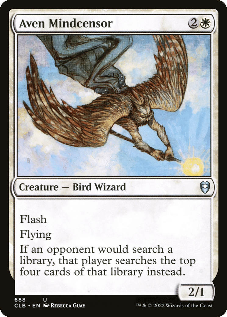 Aven Mindcensor — Commander Legends: Battle for Baldur's Gate — Magic: The Gathering